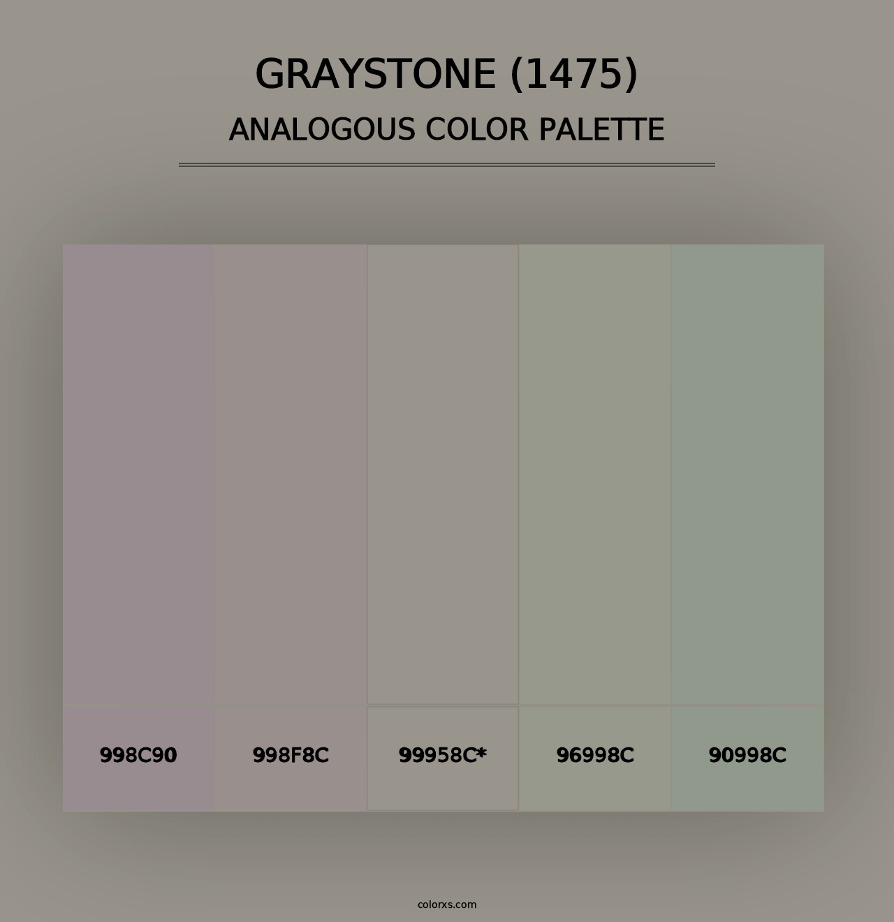 Graystone (1475) - Analogous Color Palette