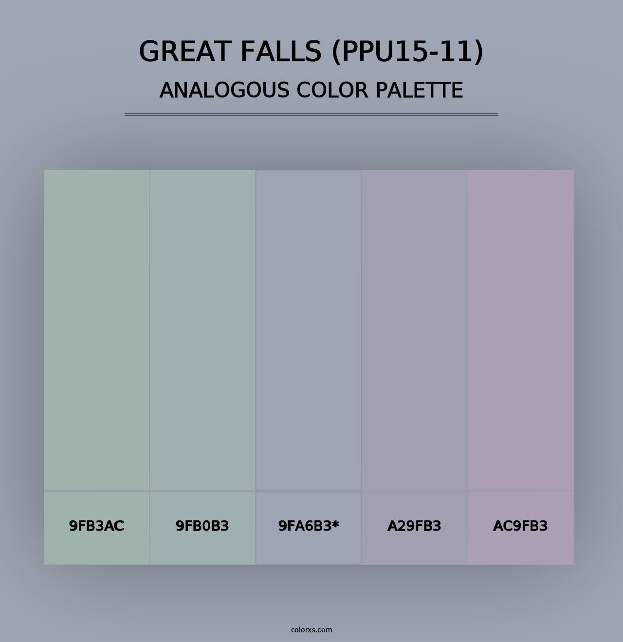 Great Falls (PPU15-11) - Analogous Color Palette