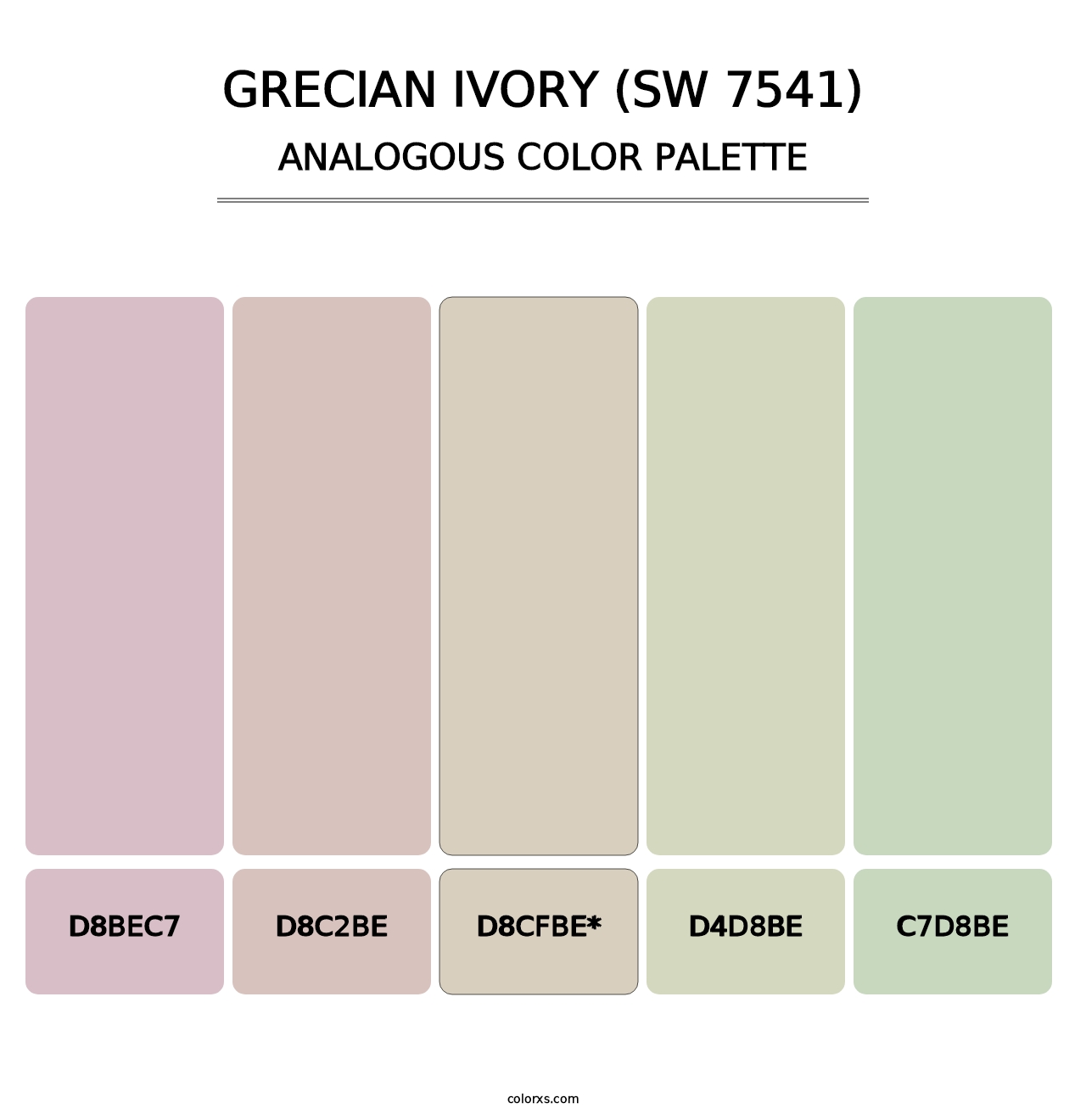 Grecian Ivory (SW 7541) - Analogous Color Palette