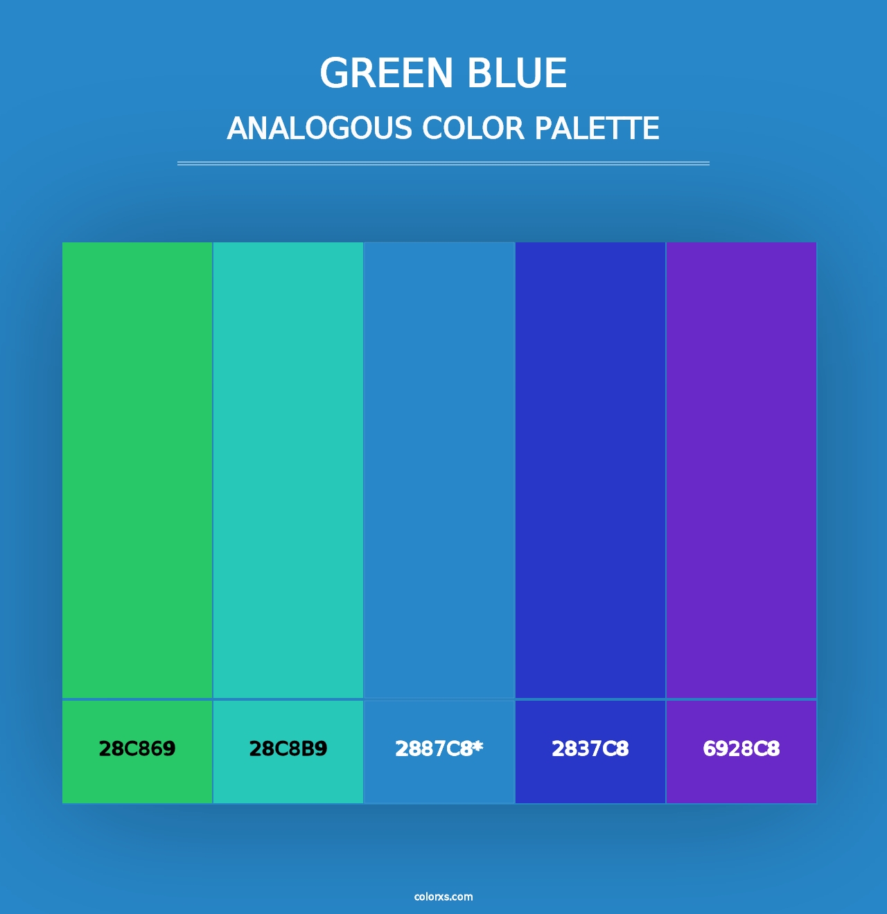 Green Blue - Analogous Color Palette