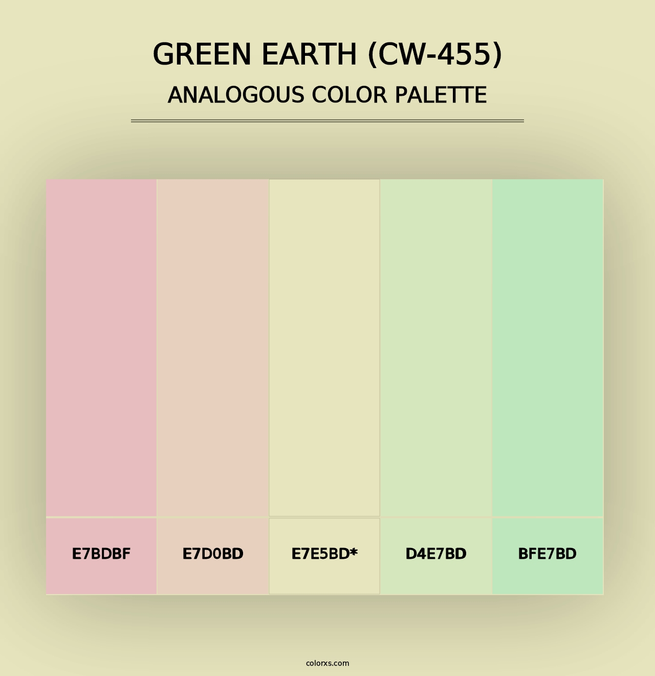 Green Earth (CW-455) - Analogous Color Palette