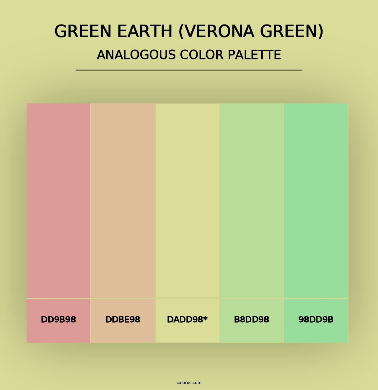 Green Earth (Verona Green) - Analogous Color Palette