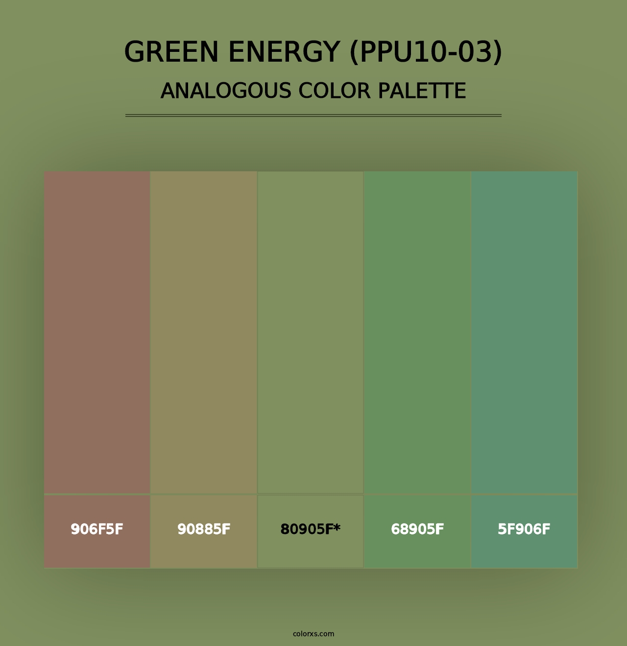 Green Energy (PPU10-03) - Analogous Color Palette