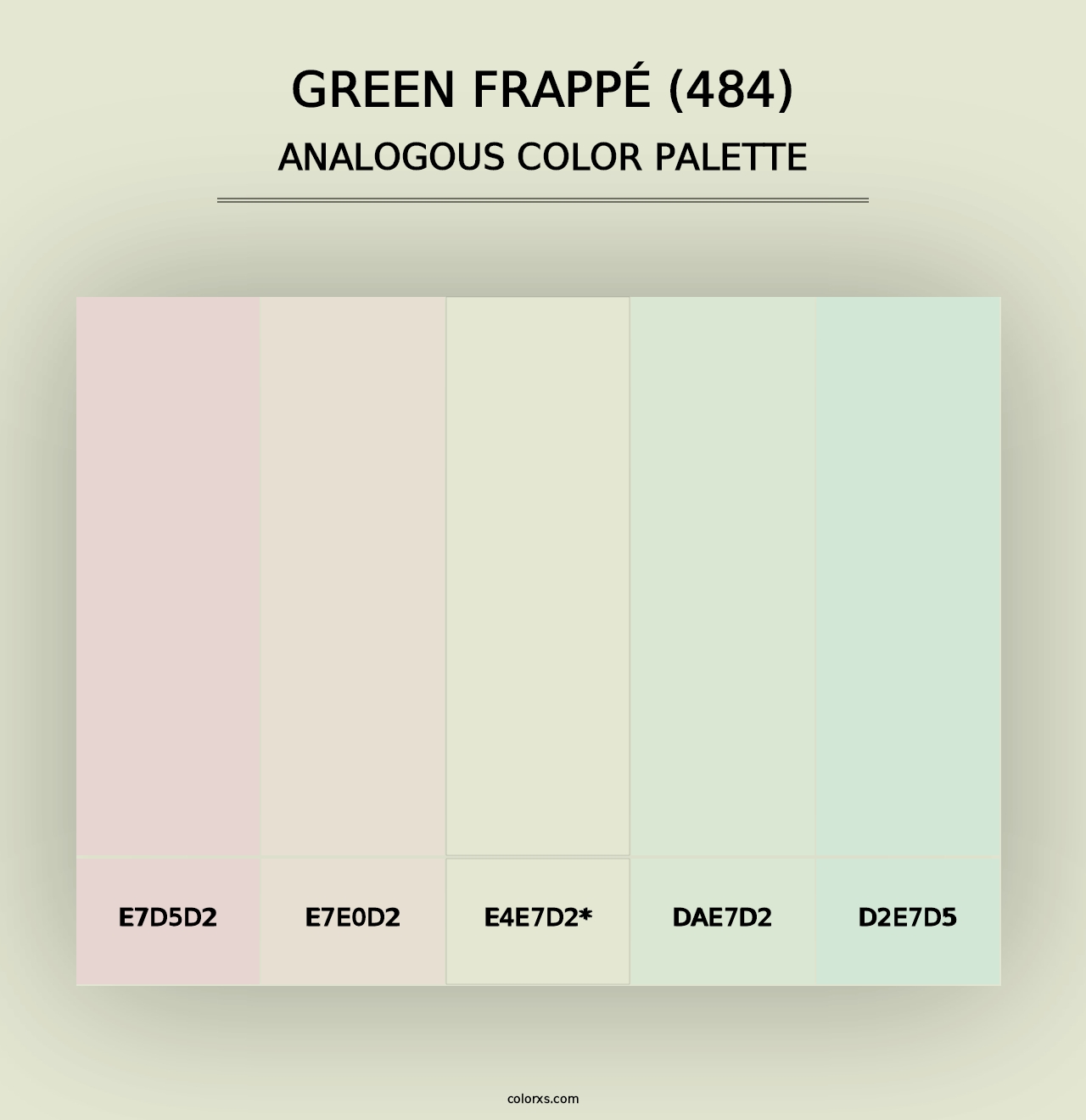 Green Frappé (484) - Analogous Color Palette