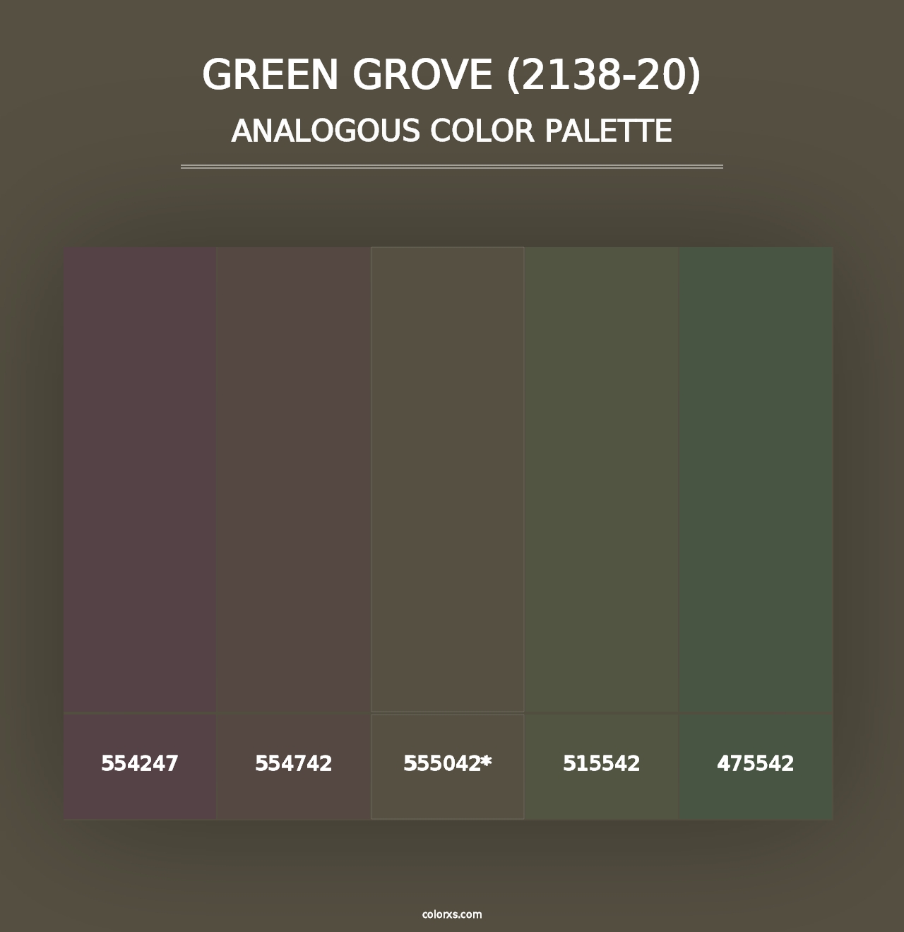 Green Grove (2138-20) - Analogous Color Palette