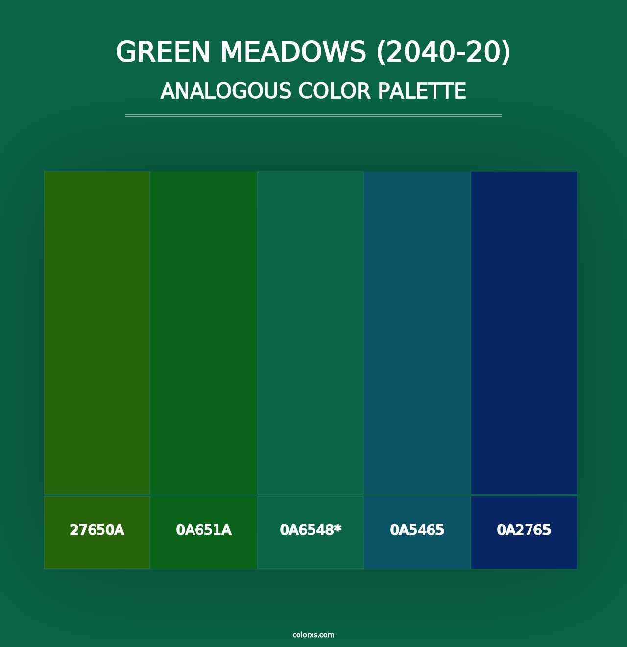 Green Meadows (2040-20) - Analogous Color Palette