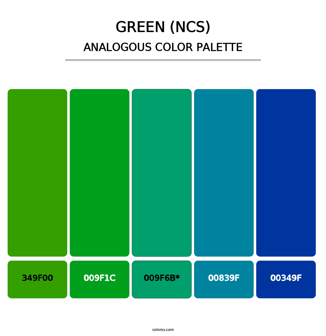 Green (NCS) - Analogous Color Palette