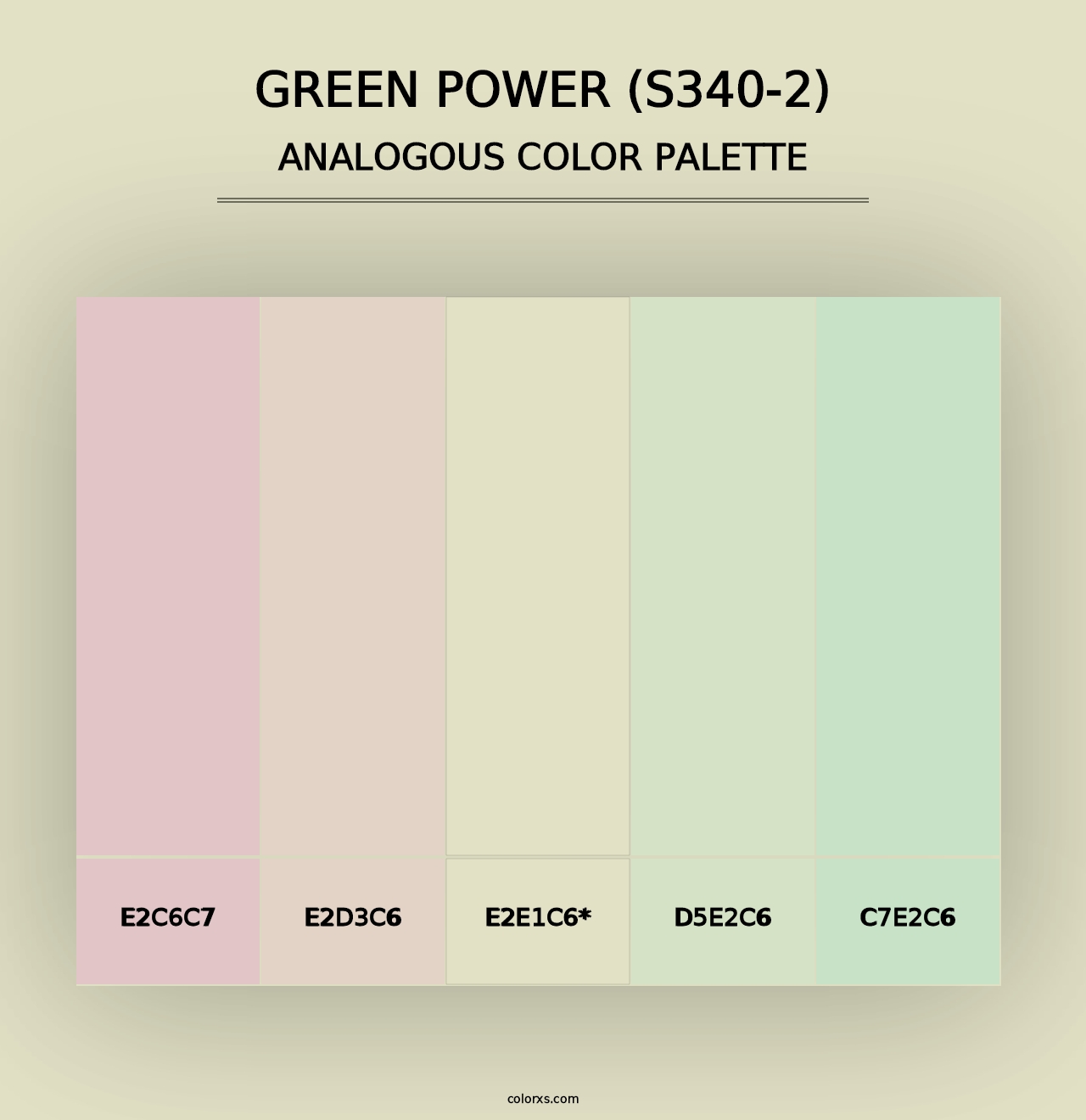 Green Power (S340-2) - Analogous Color Palette