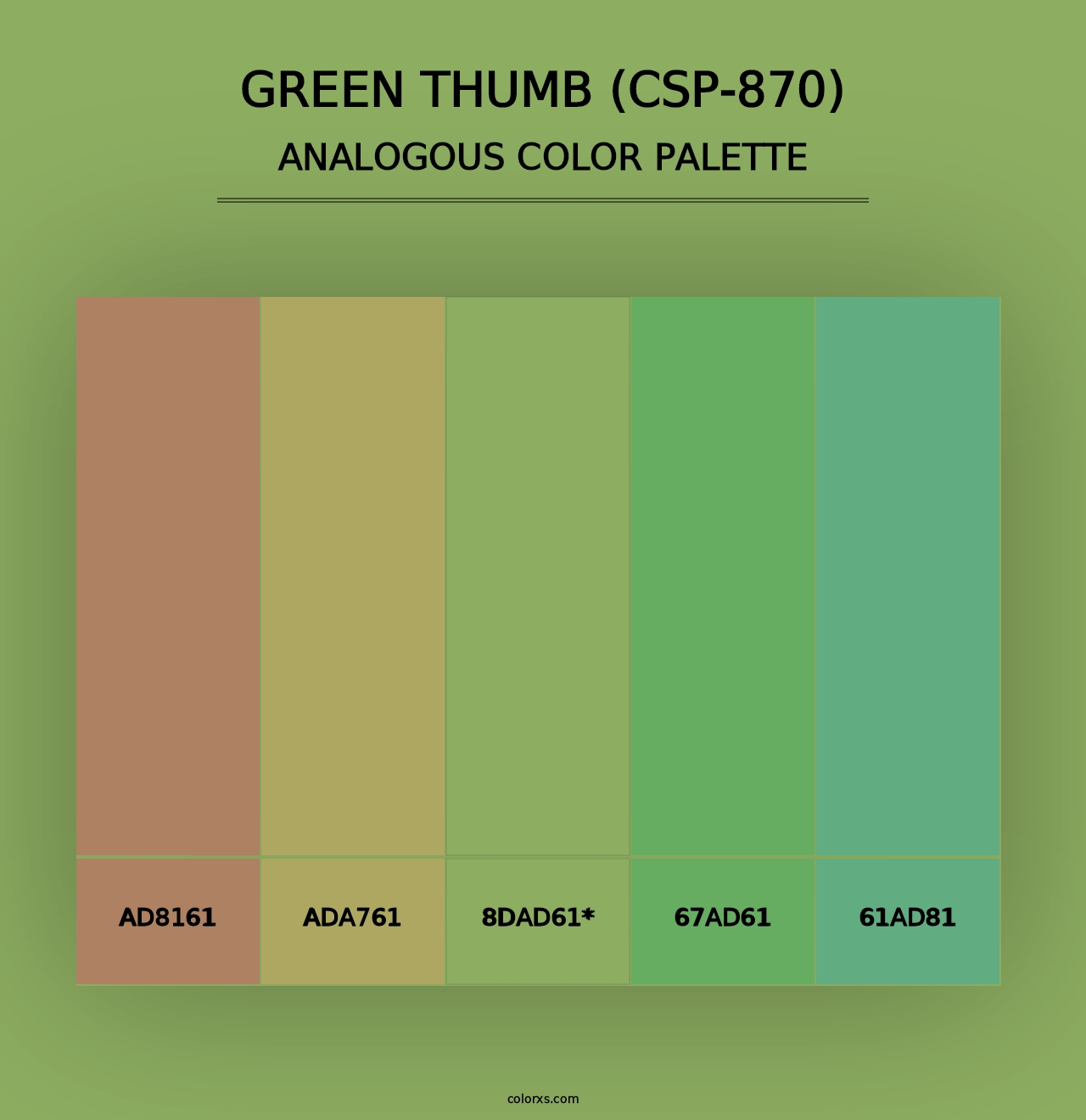 Green Thumb (CSP-870) - Analogous Color Palette