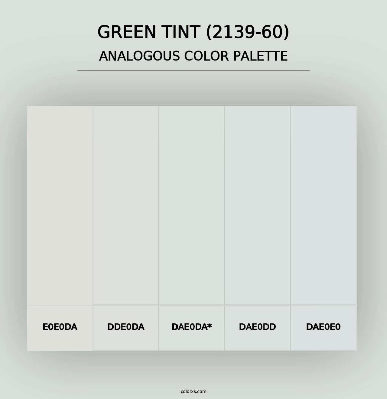 Green Tint (2139-60) - Analogous Color Palette