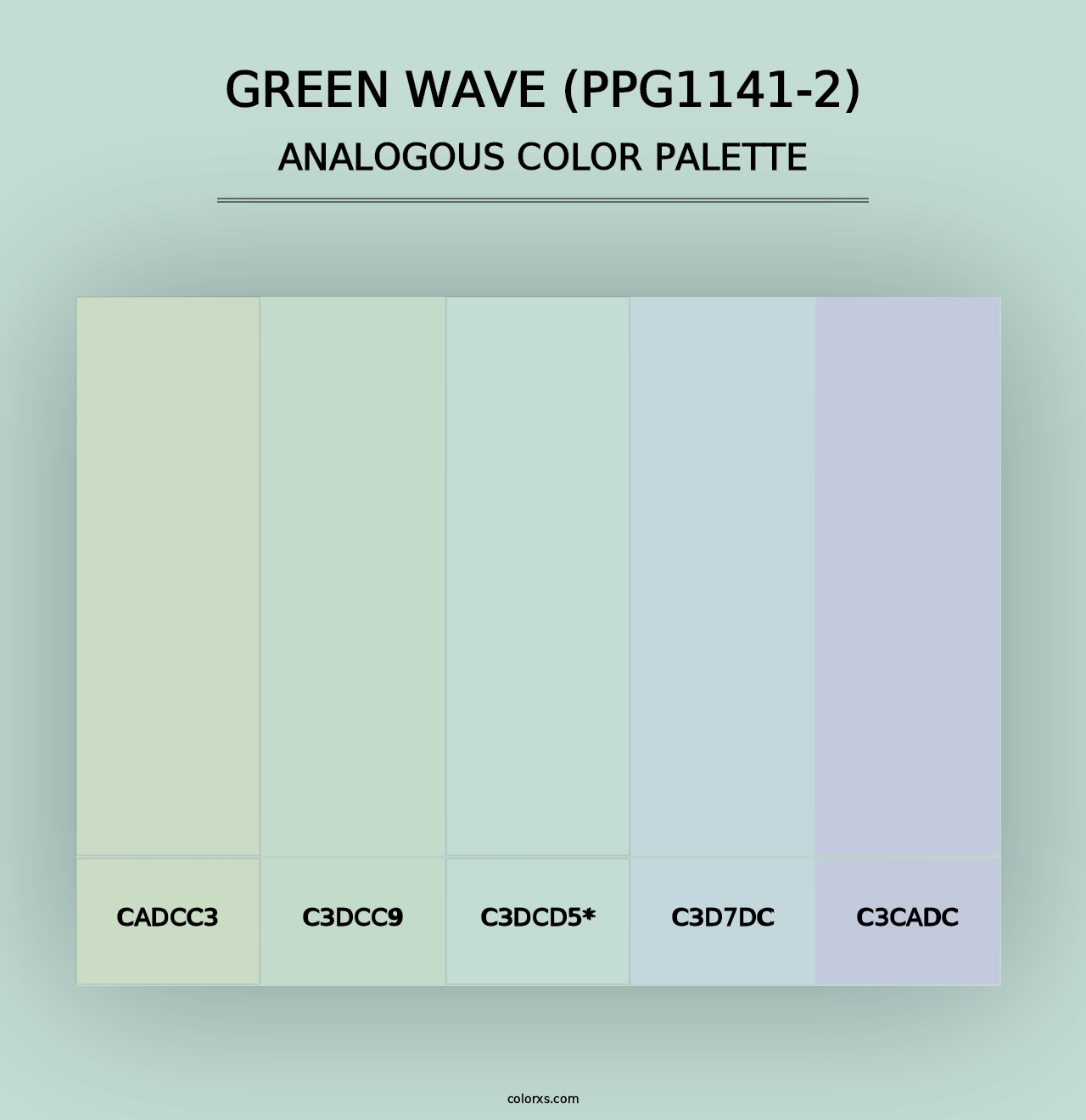 Green Wave (PPG1141-2) - Analogous Color Palette