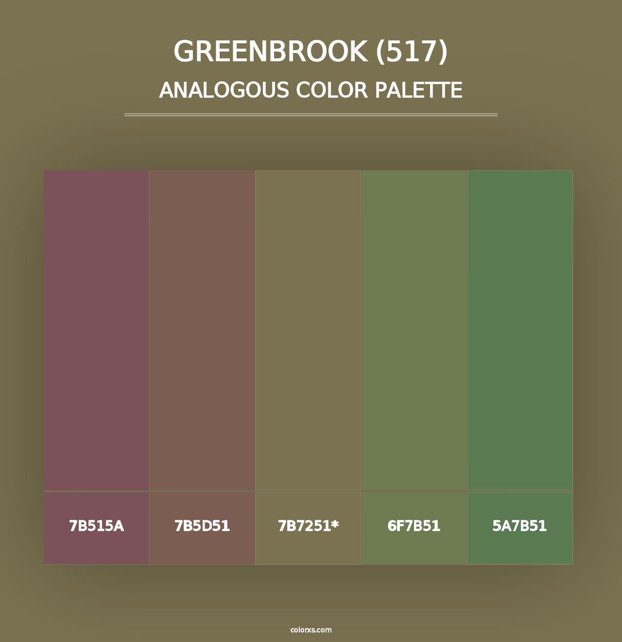 Greenbrook (517) - Analogous Color Palette