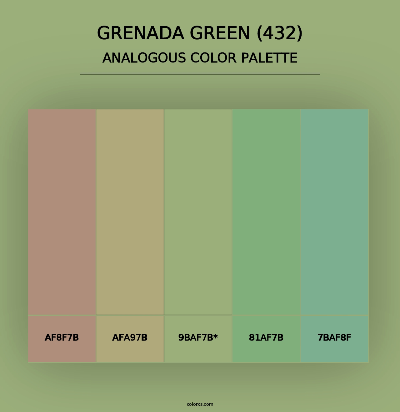 Grenada Green (432) - Analogous Color Palette