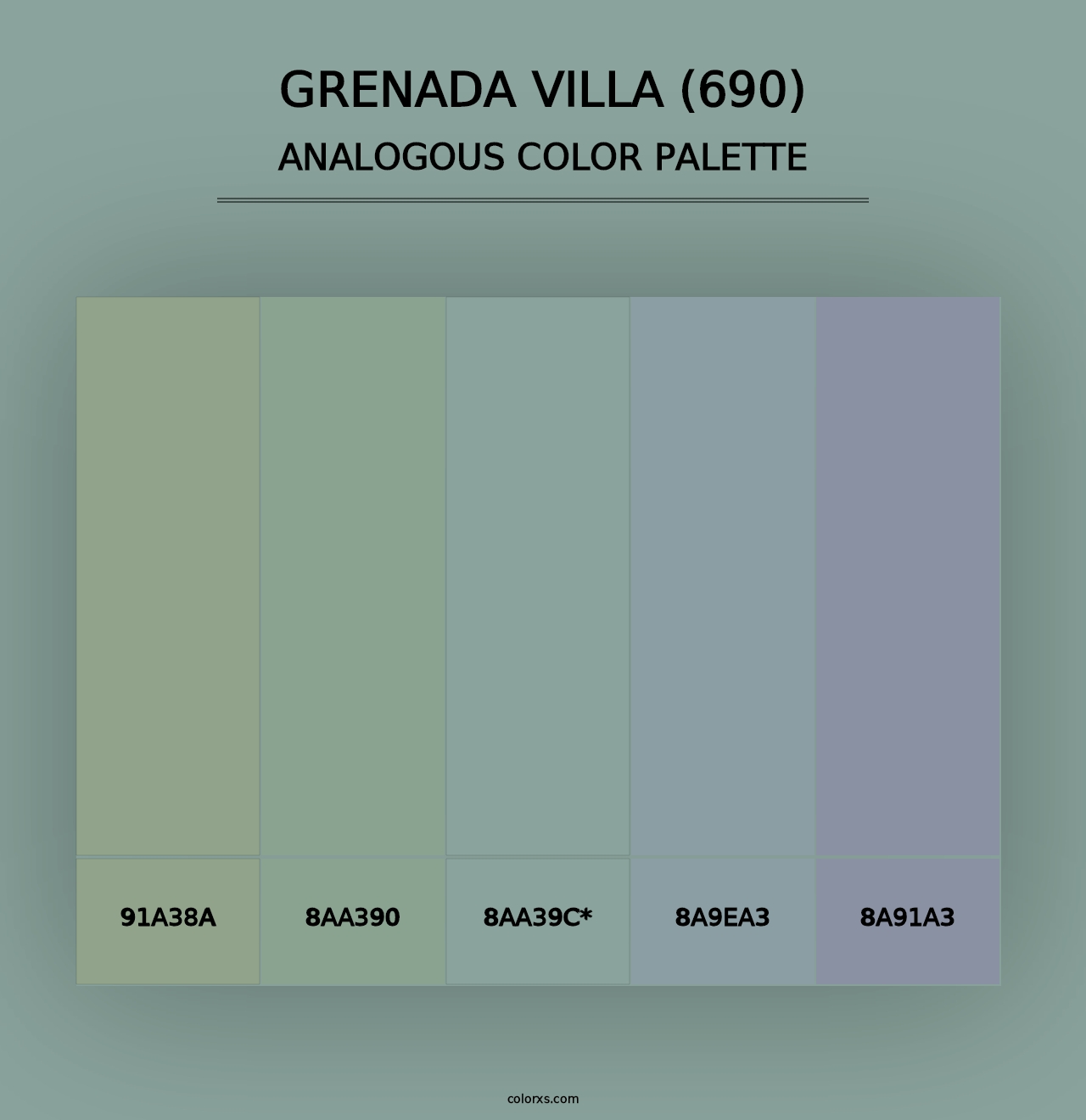 Grenada Villa (690) - Analogous Color Palette