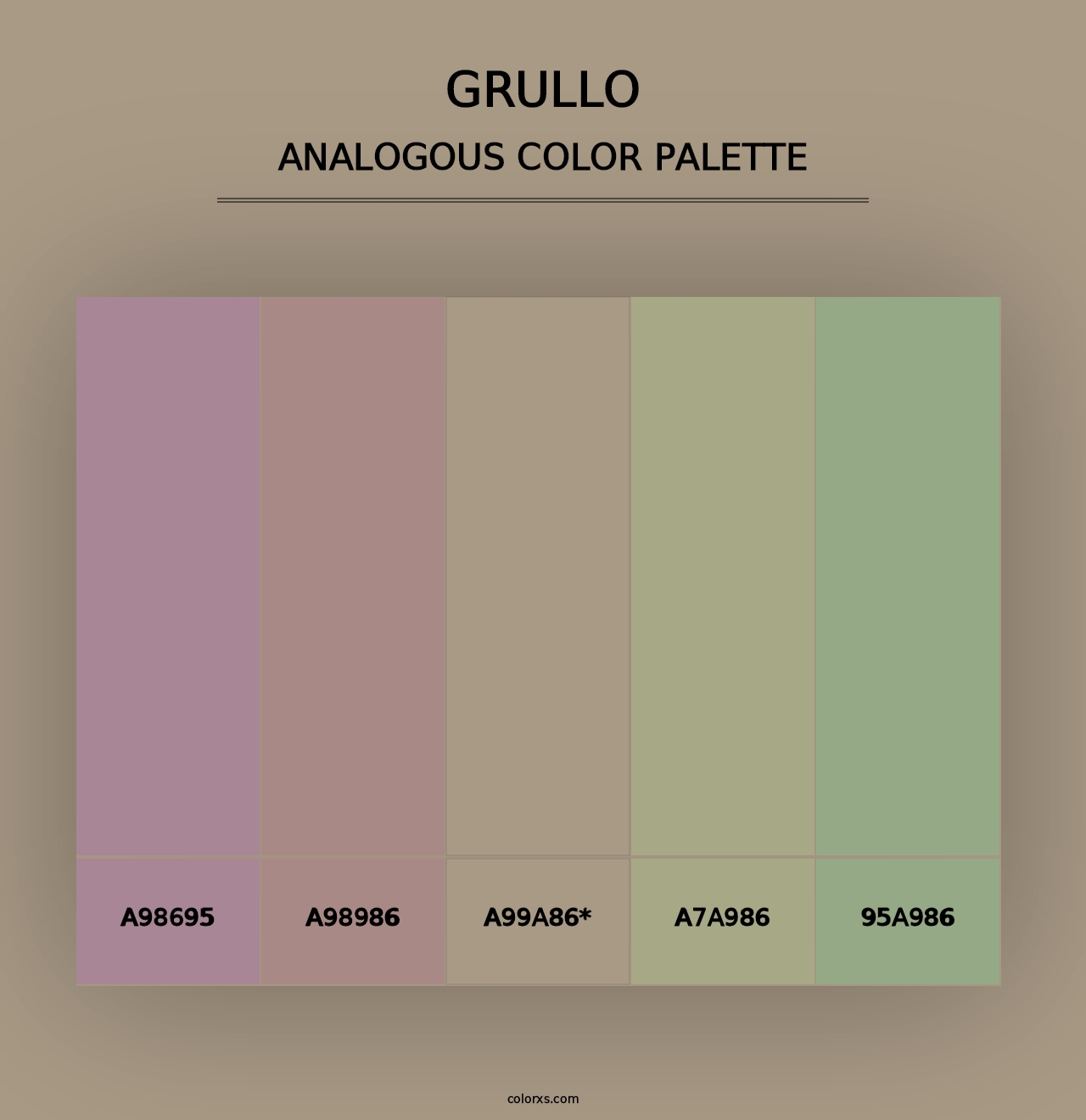 Grullo - Analogous Color Palette