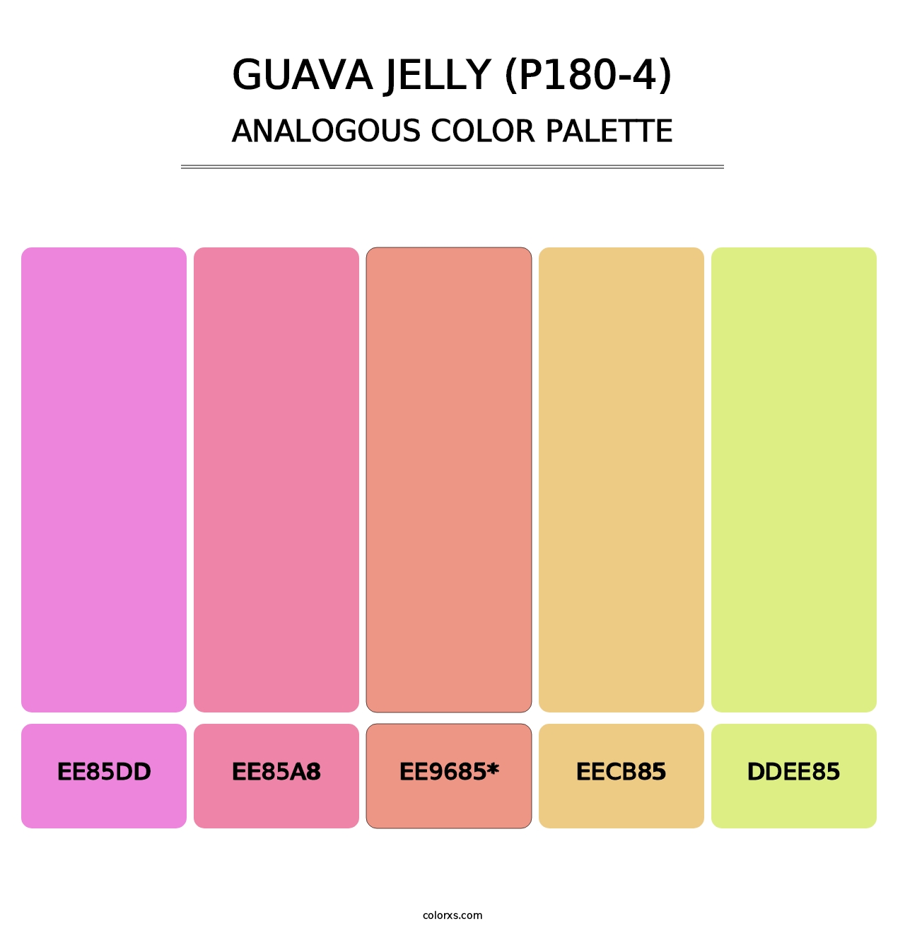 Guava Jelly (P180-4) - Analogous Color Palette