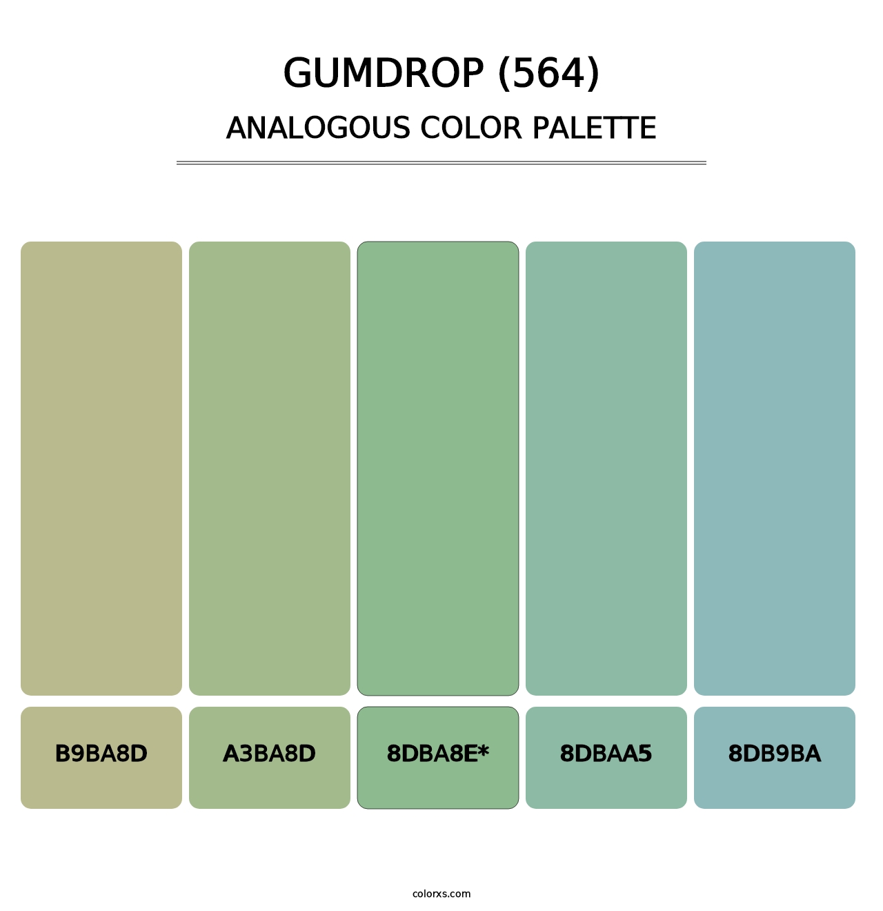 Gumdrop (564) - Analogous Color Palette