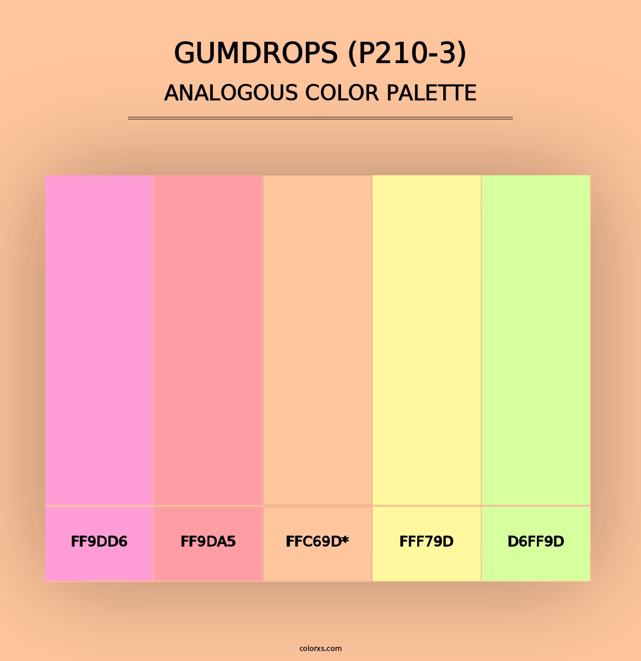 Gumdrops (P210-3) - Analogous Color Palette