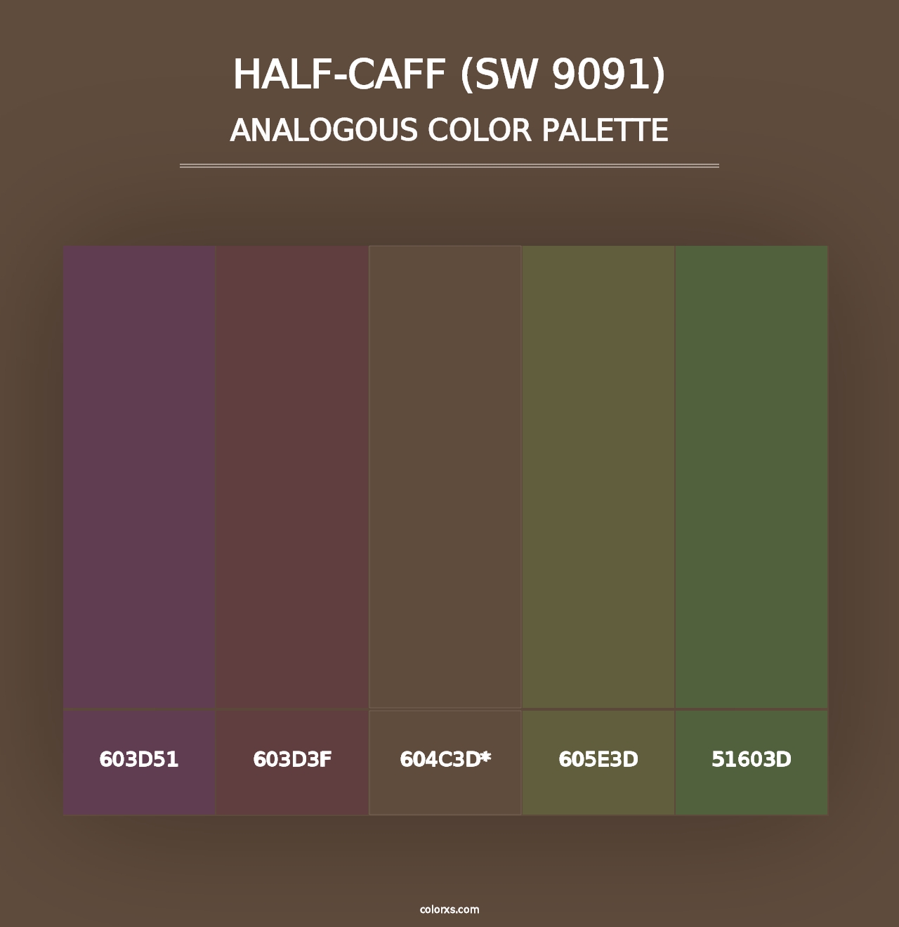 Half-Caff (SW 9091) - Analogous Color Palette