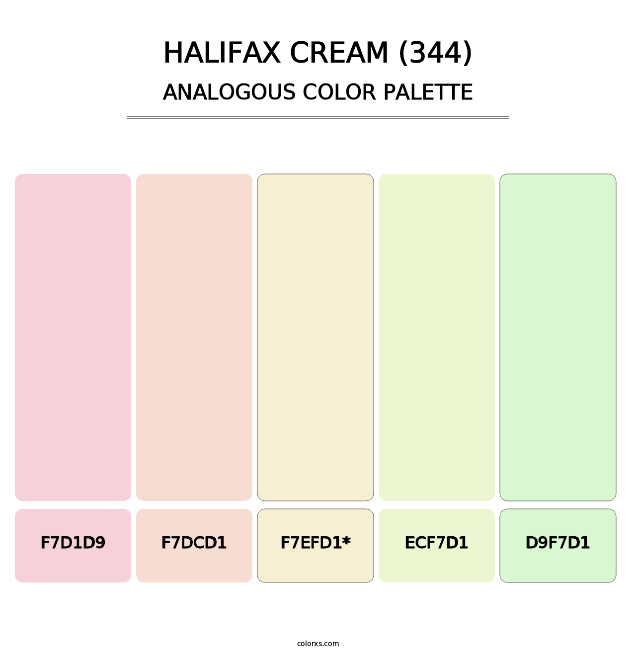 Halifax Cream (344) - Analogous Color Palette