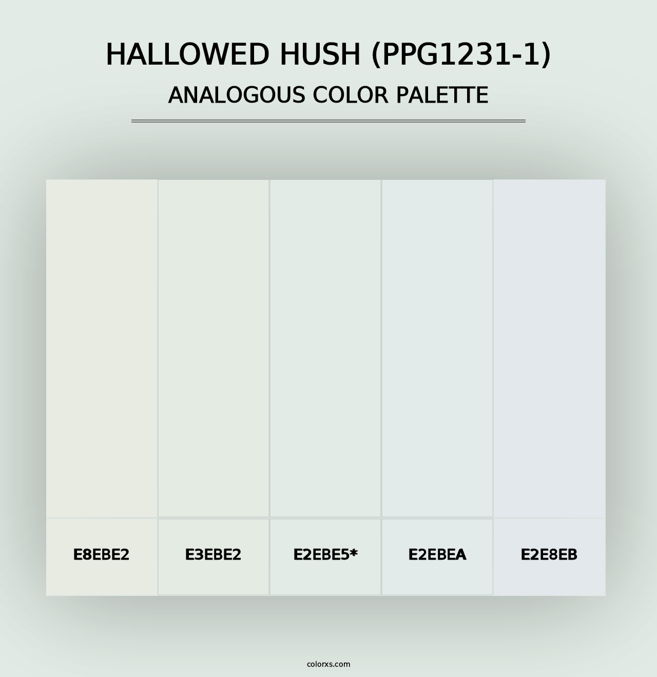 Hallowed Hush (PPG1231-1) - Analogous Color Palette