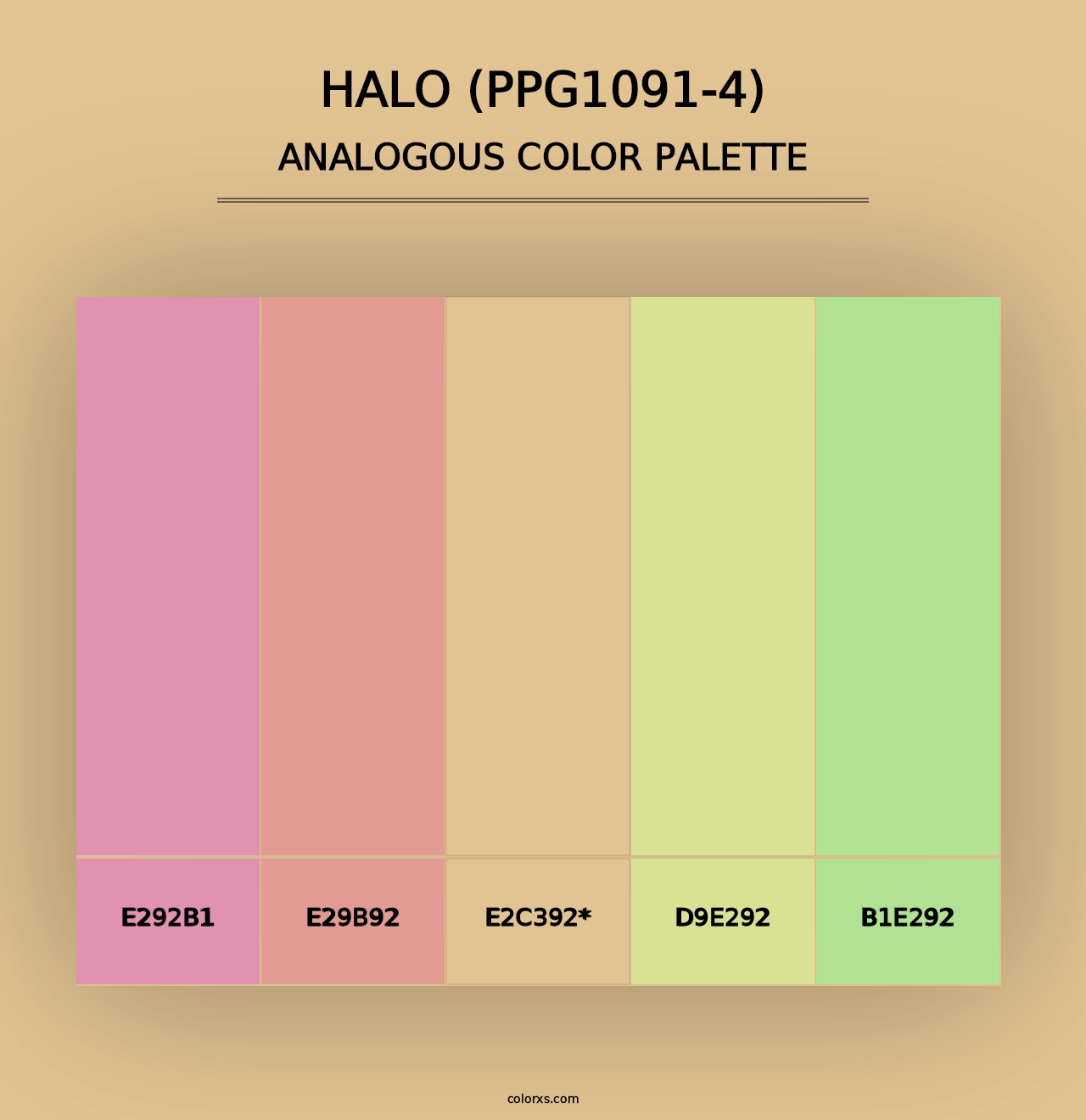 Halo (PPG1091-4) - Analogous Color Palette