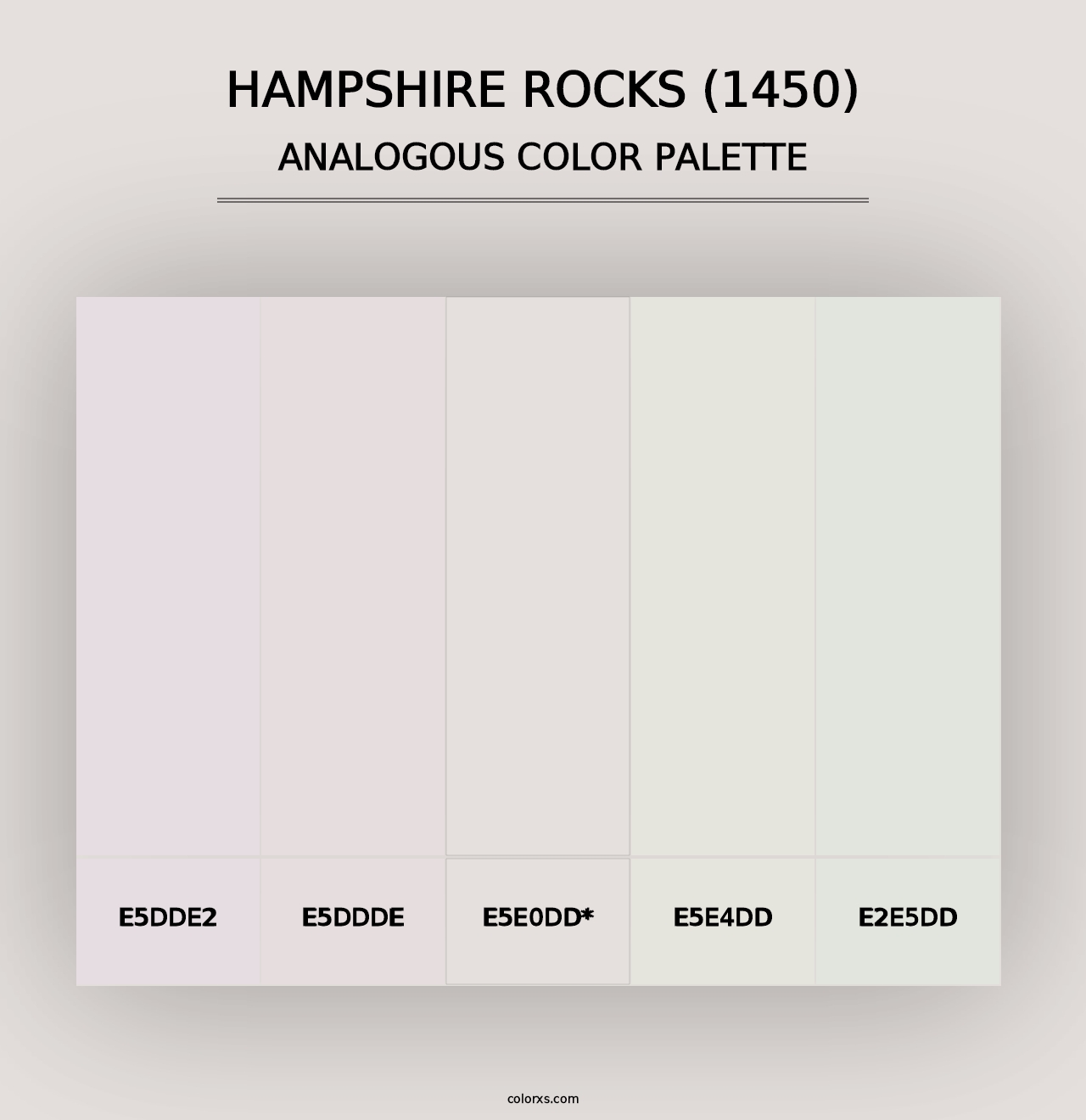 Hampshire Rocks (1450) - Analogous Color Palette