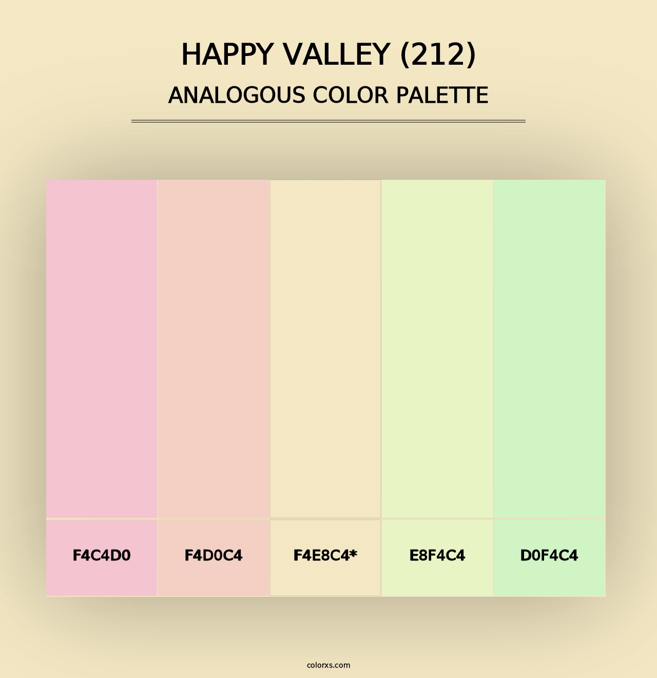 Happy Valley (212) - Analogous Color Palette