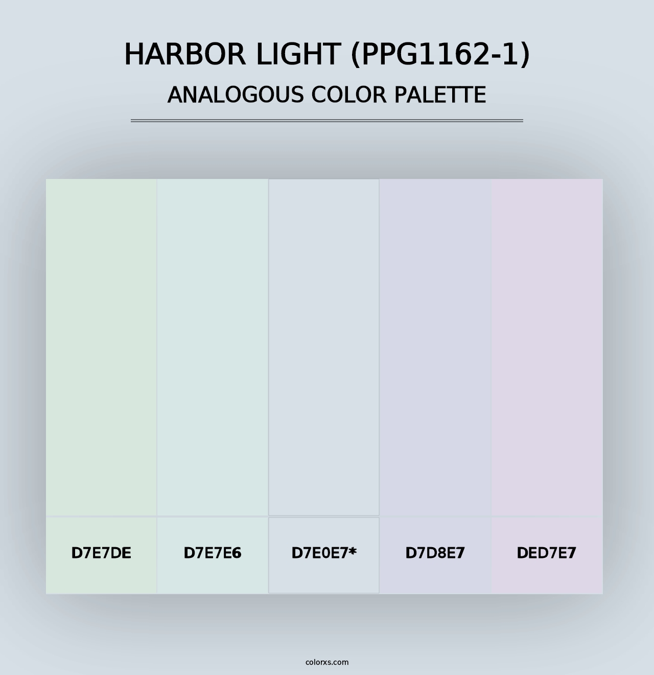 Harbor Light (PPG1162-1) - Analogous Color Palette