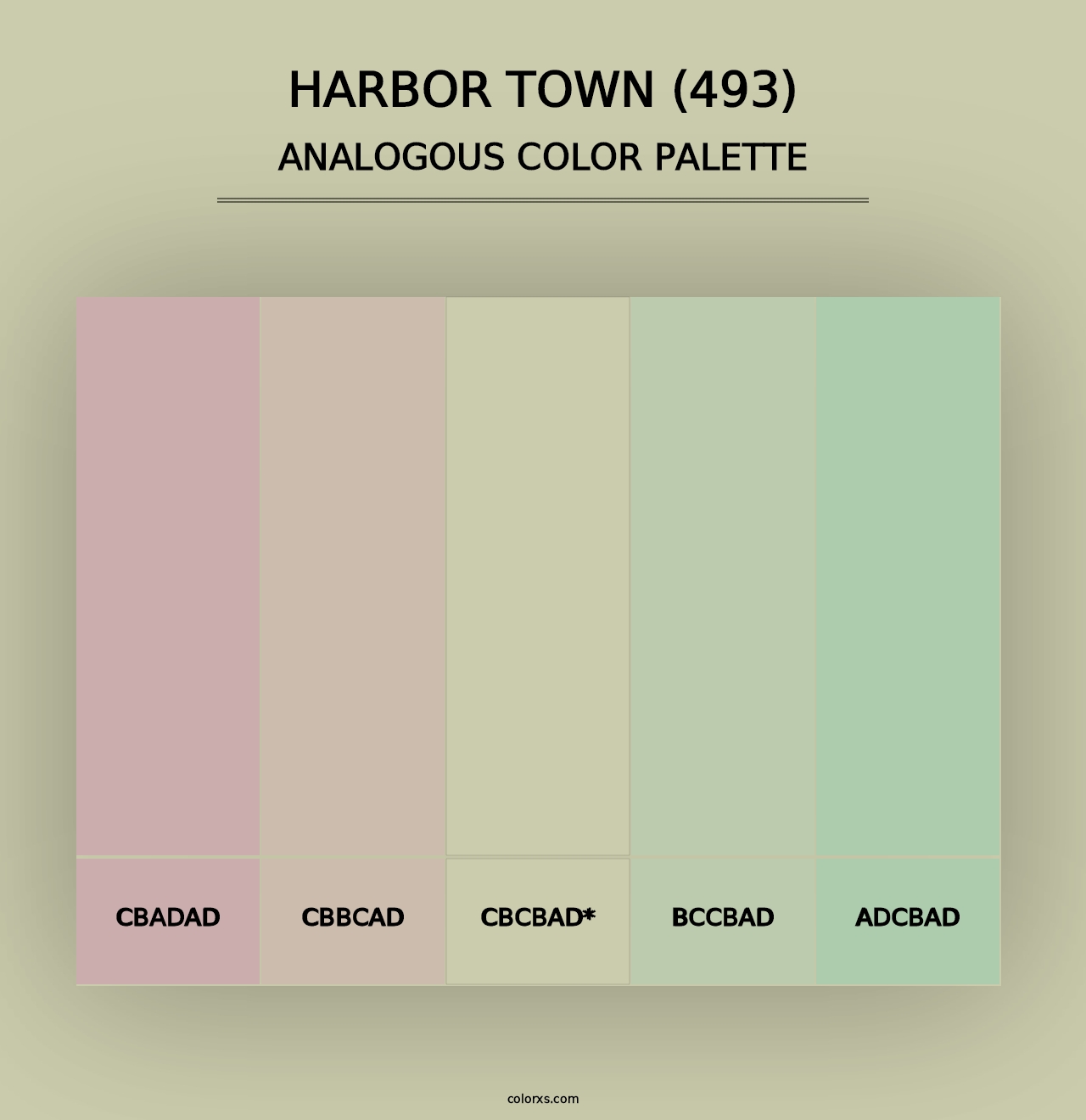 Harbor Town (493) - Analogous Color Palette