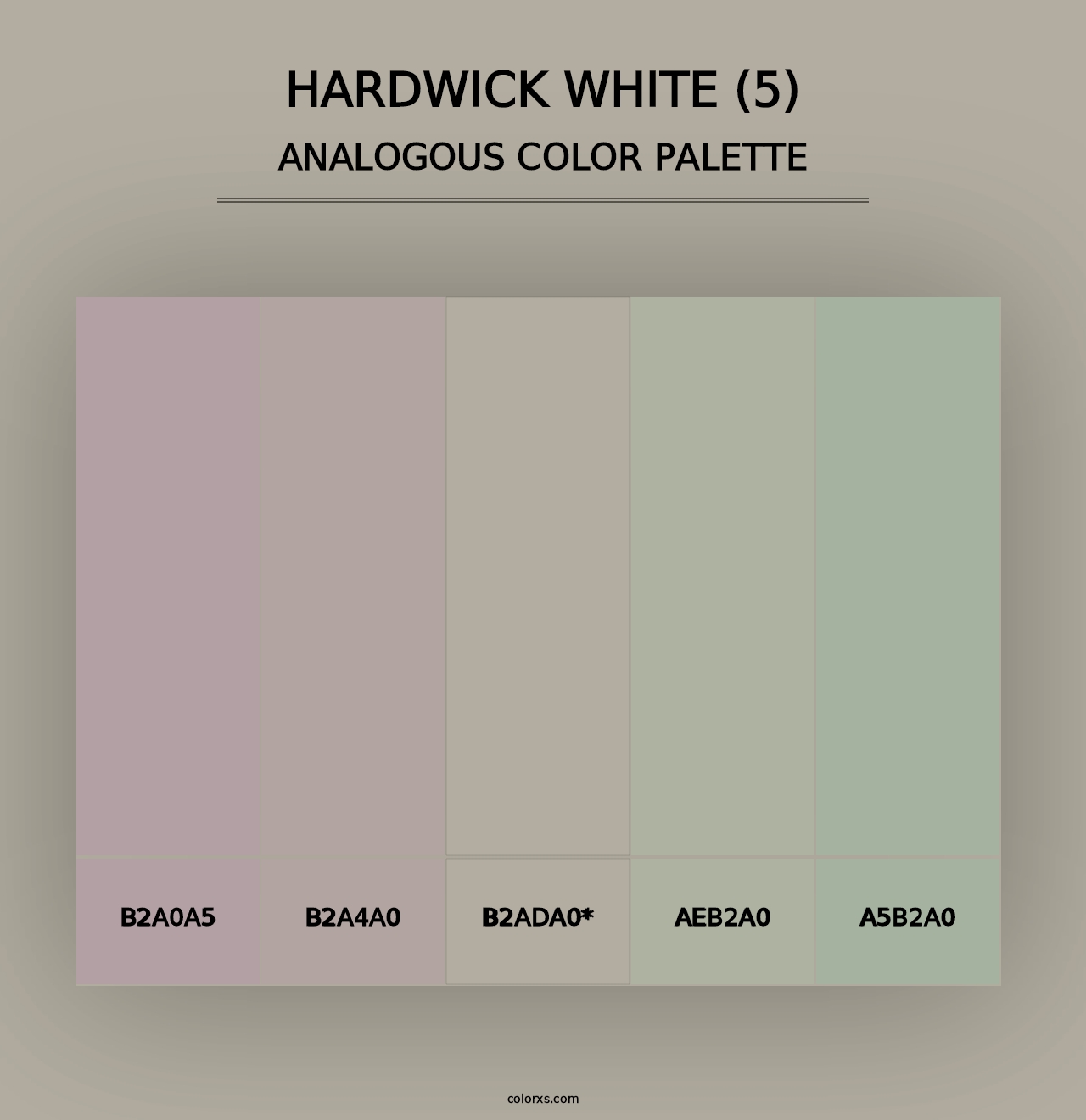 Hardwick White (5) - Analogous Color Palette