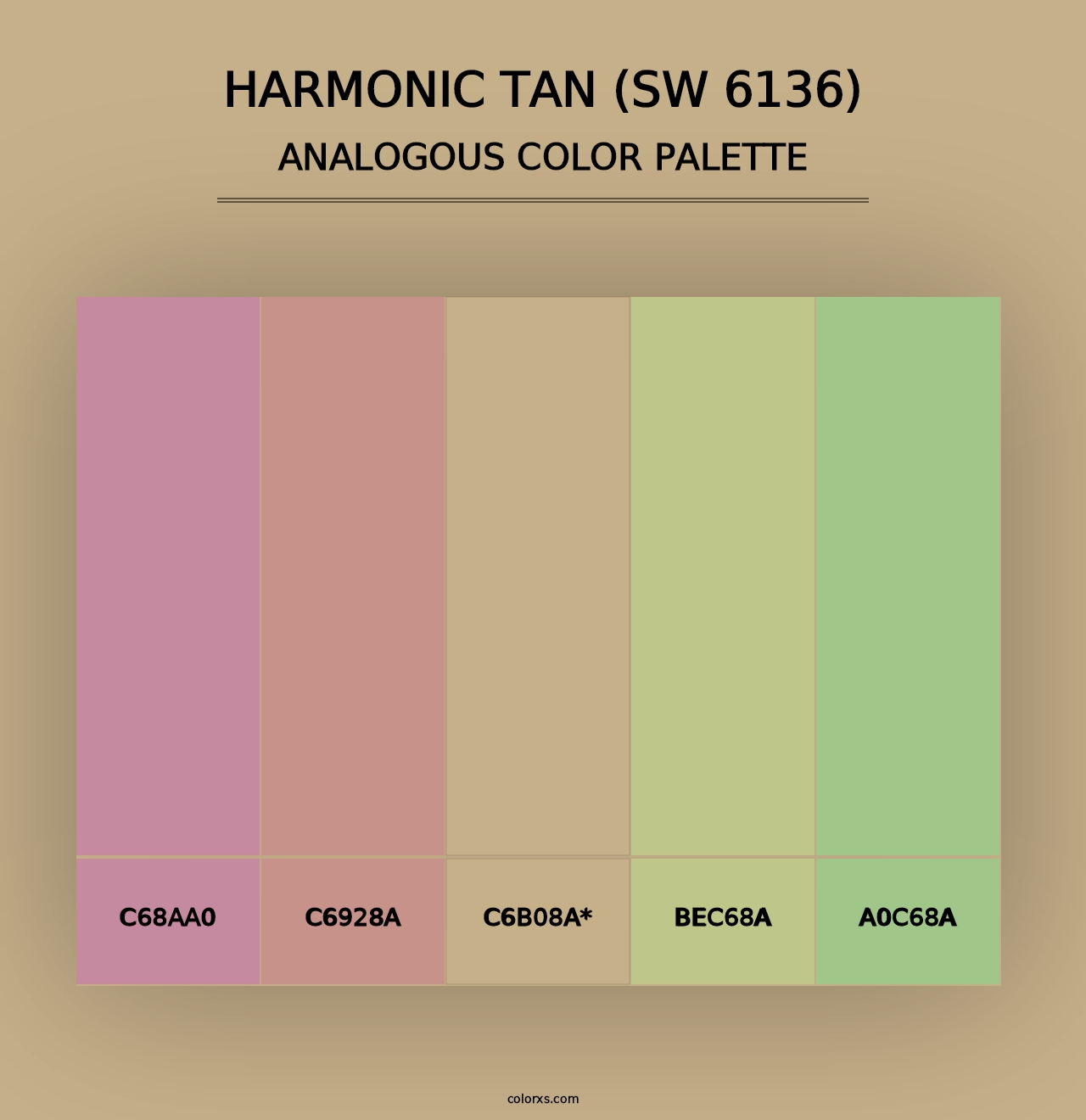 Harmonic Tan (SW 6136) - Analogous Color Palette