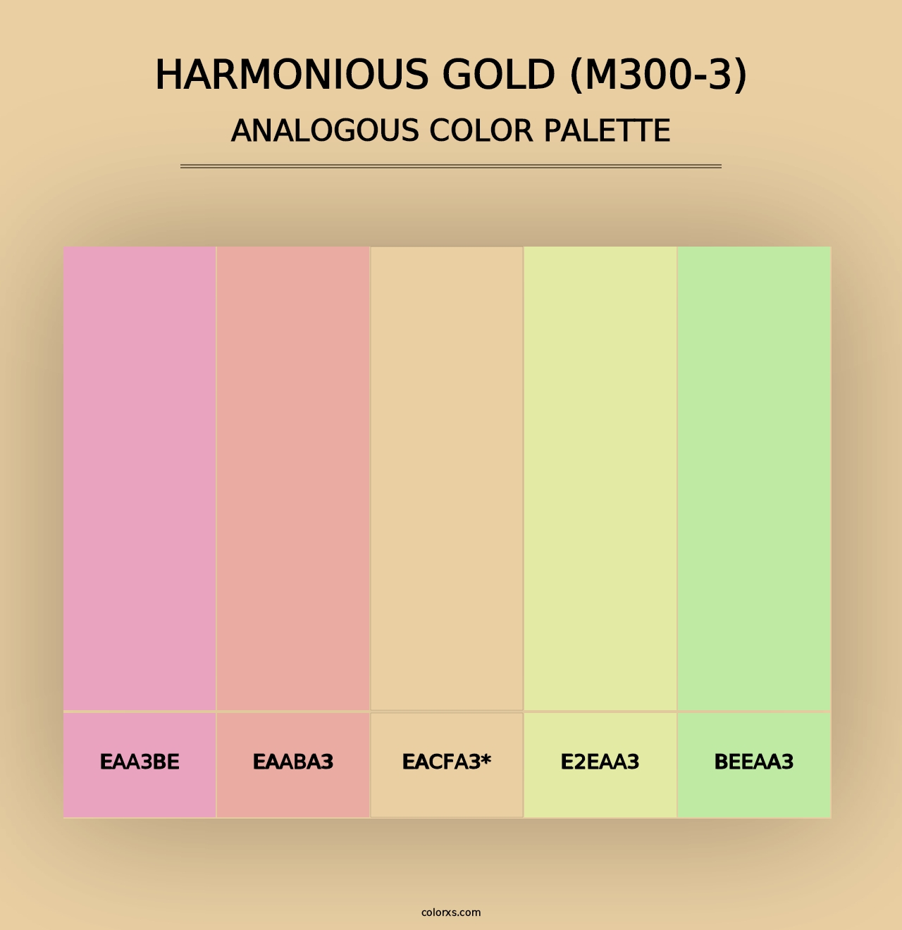 Harmonious Gold (M300-3) - Analogous Color Palette