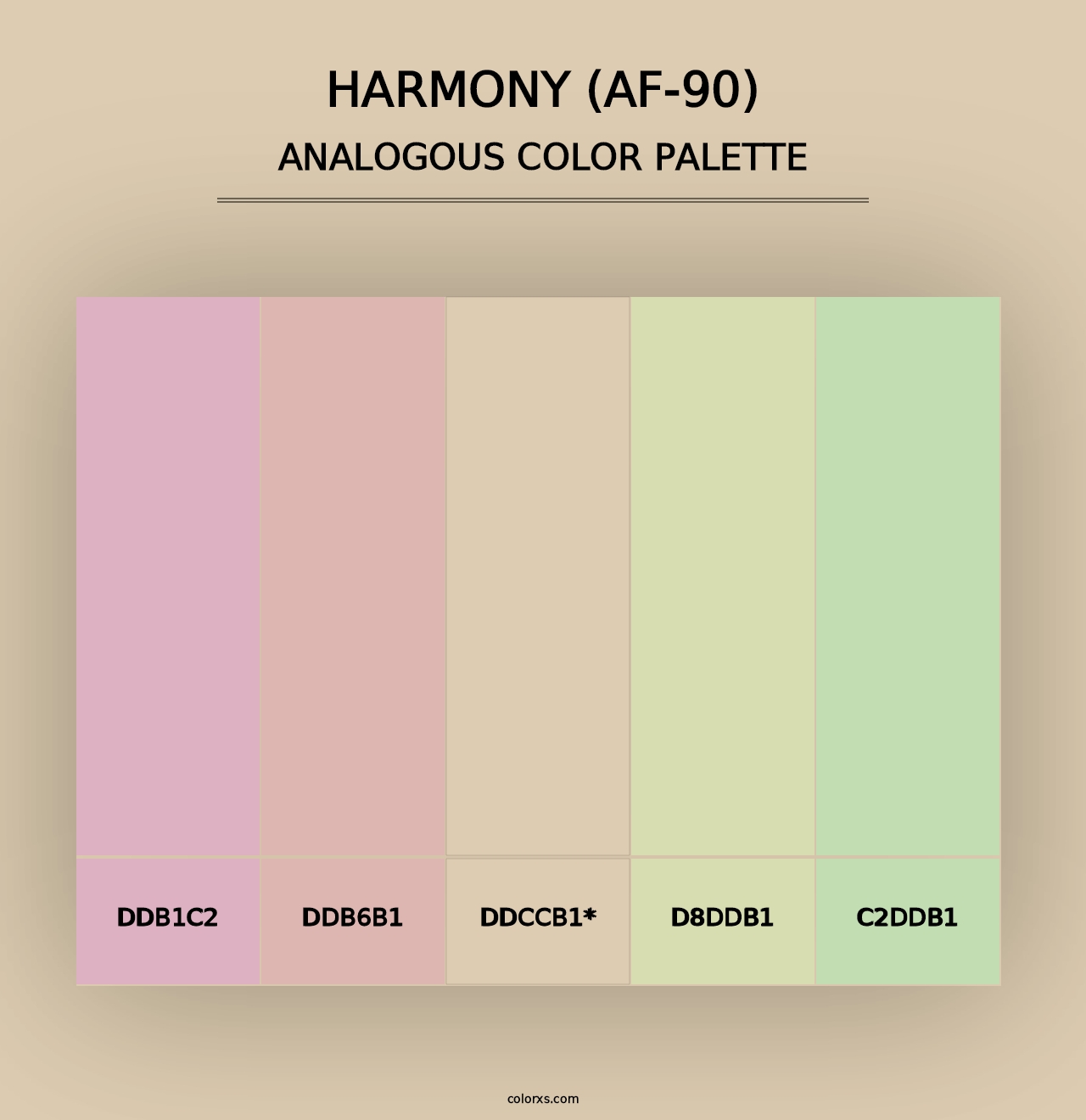 Harmony (AF-90) - Analogous Color Palette