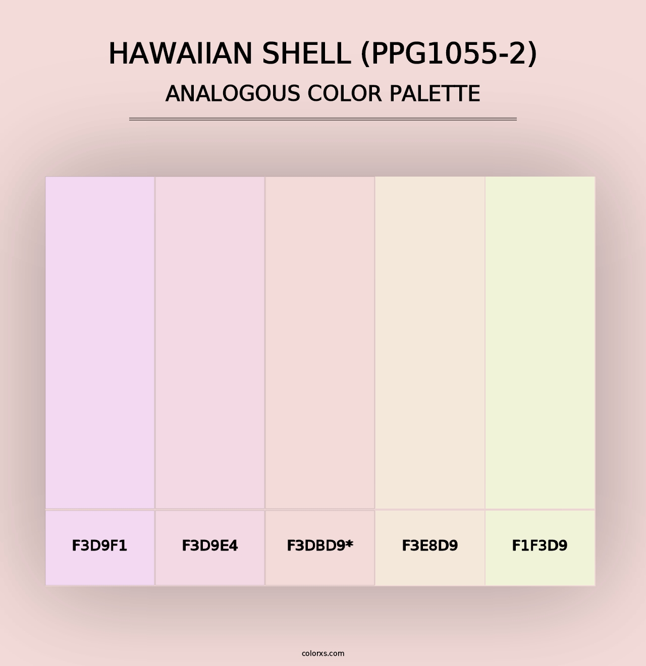 Hawaiian Shell (PPG1055-2) - Analogous Color Palette