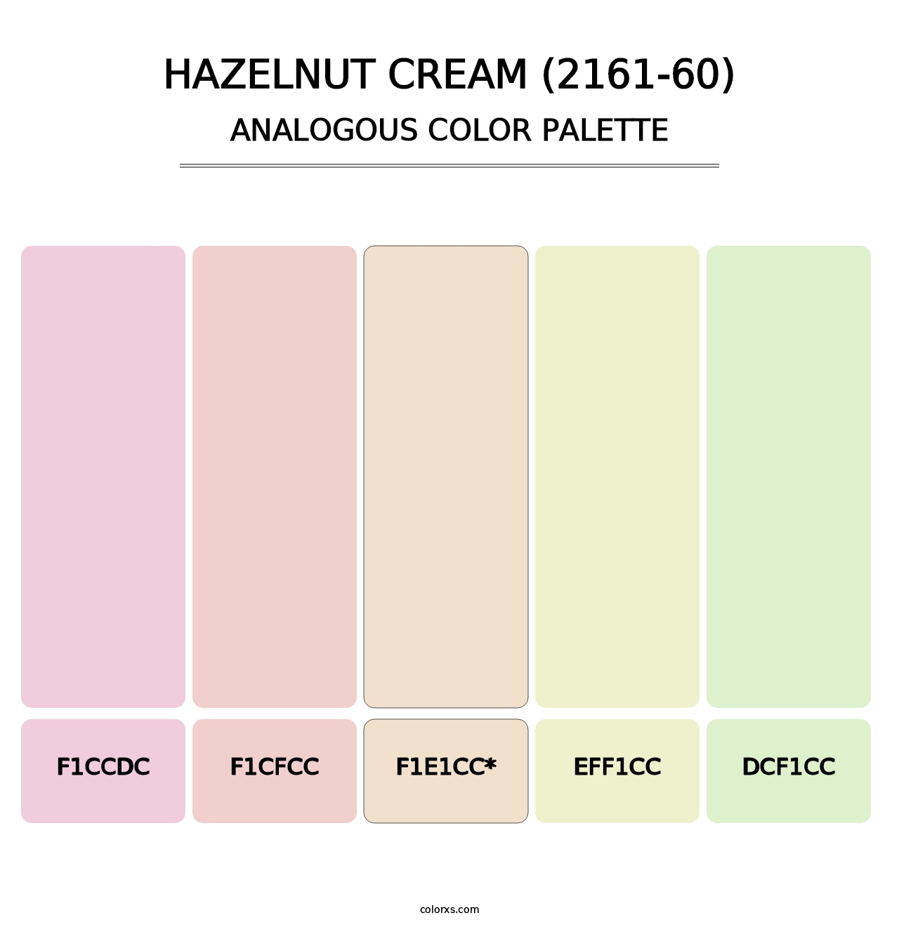 Hazelnut Cream (2161-60) - Analogous Color Palette