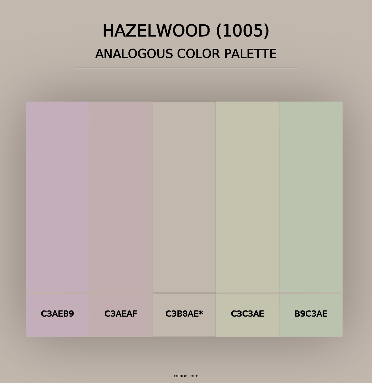 Hazelwood (1005) - Analogous Color Palette