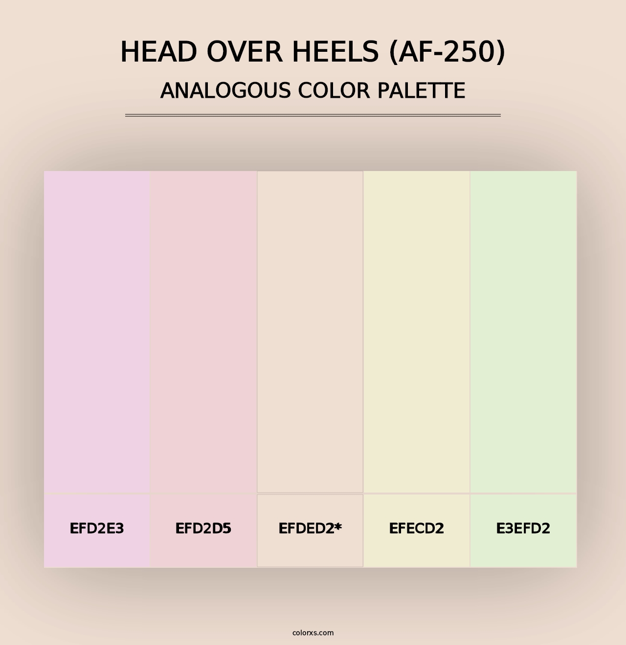 Head Over Heels (AF-250) - Analogous Color Palette