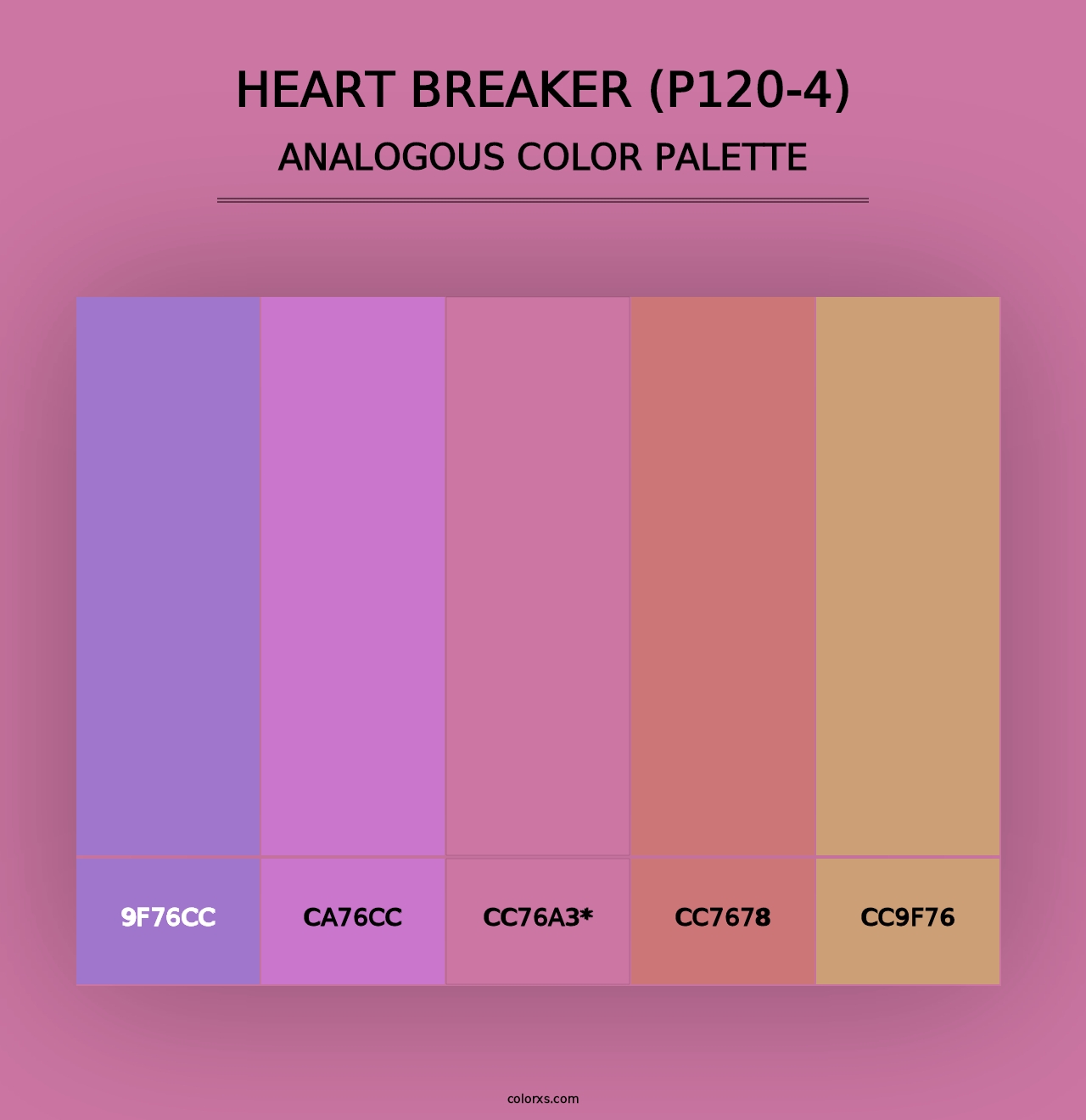 Heart Breaker (P120-4) - Analogous Color Palette