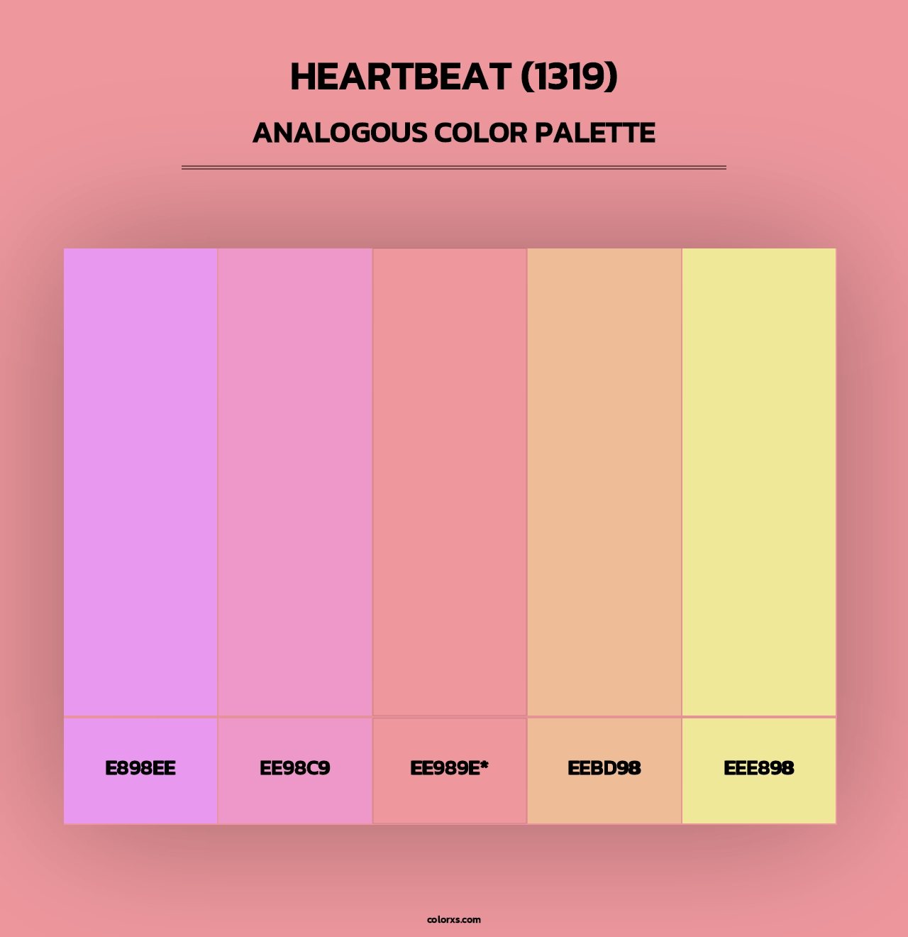 Heartbeat (1319) - Analogous Color Palette