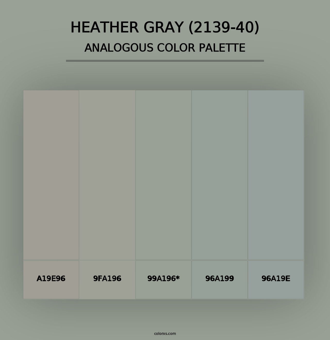 Heather Gray (2139-40) - Analogous Color Palette