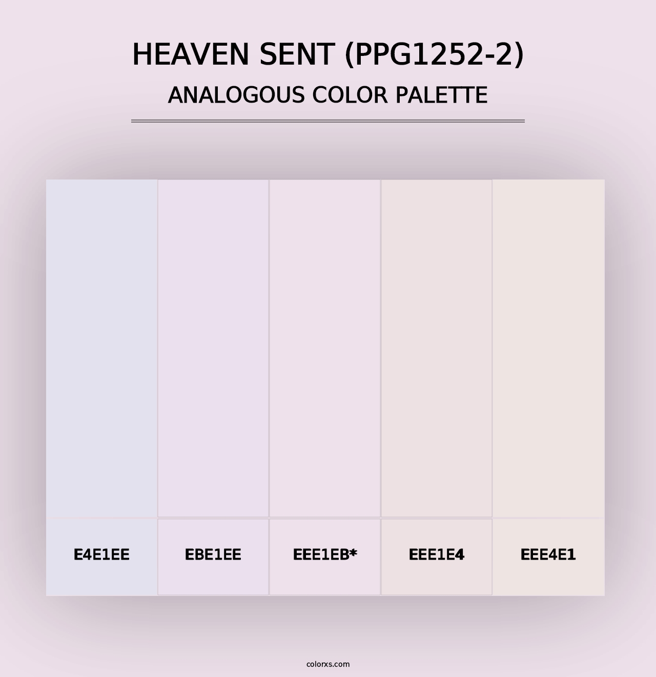 Heaven Sent (PPG1252-2) - Analogous Color Palette