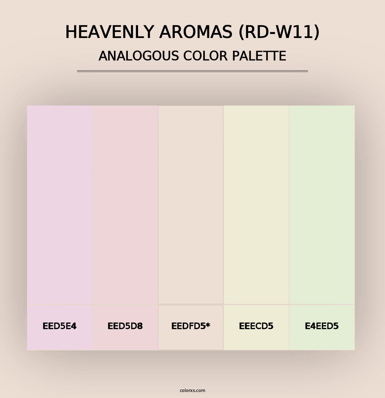 Heavenly Aromas (RD-W11) - Analogous Color Palette