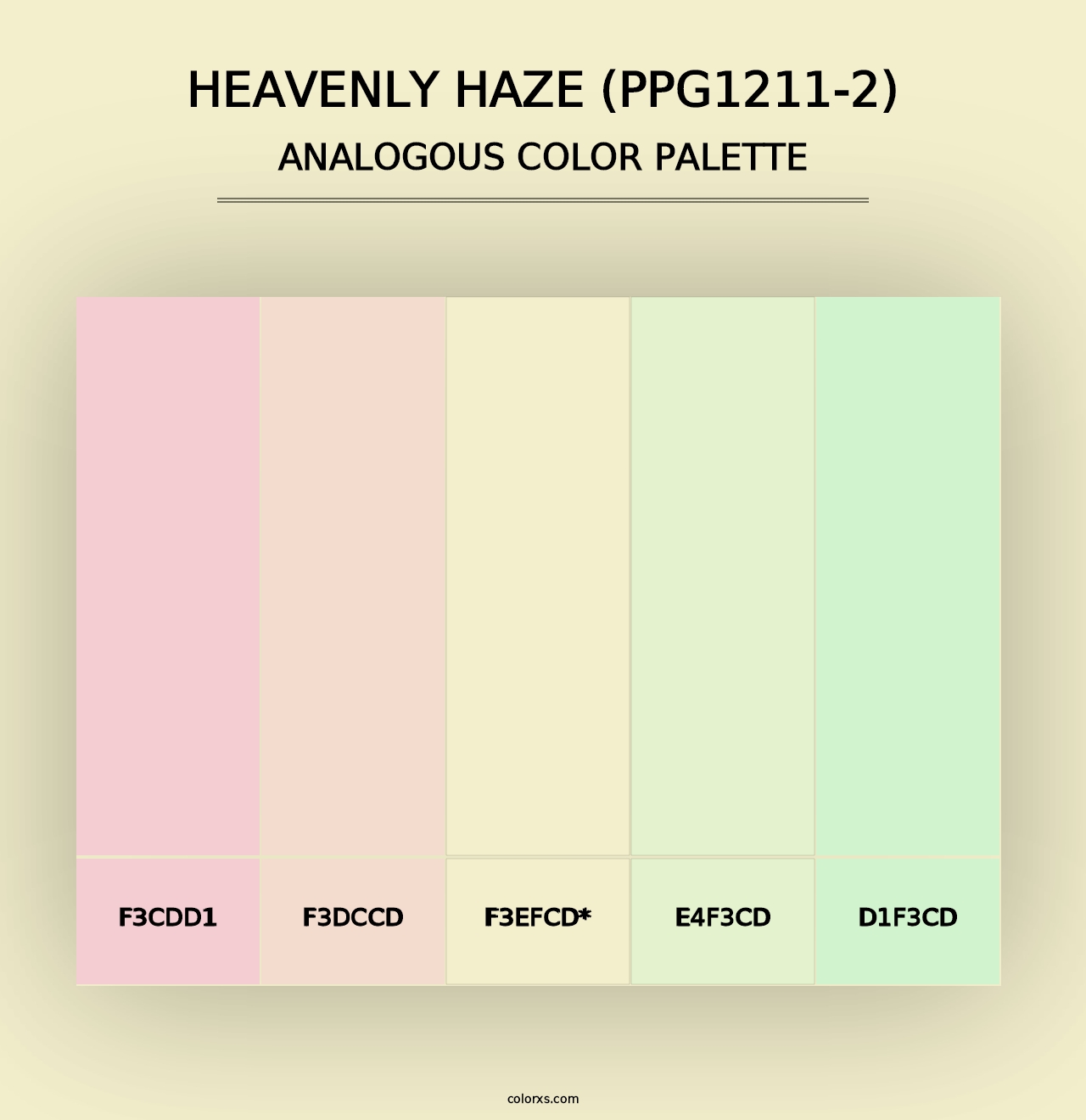 Heavenly Haze (PPG1211-2) - Analogous Color Palette