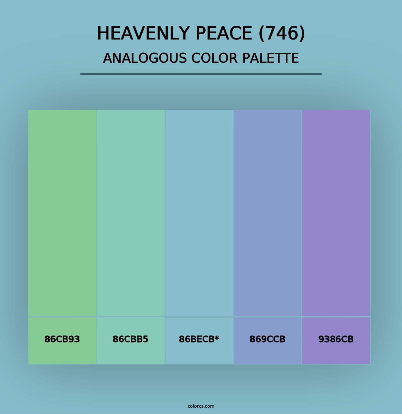 Heavenly Peace (746) - Analogous Color Palette