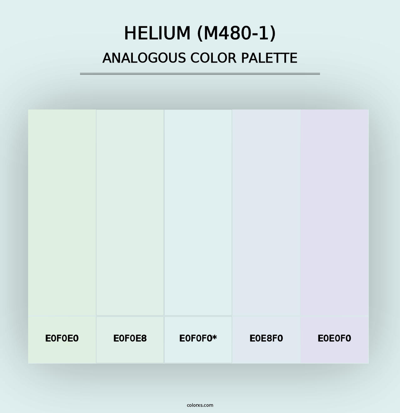 Helium (M480-1) - Analogous Color Palette