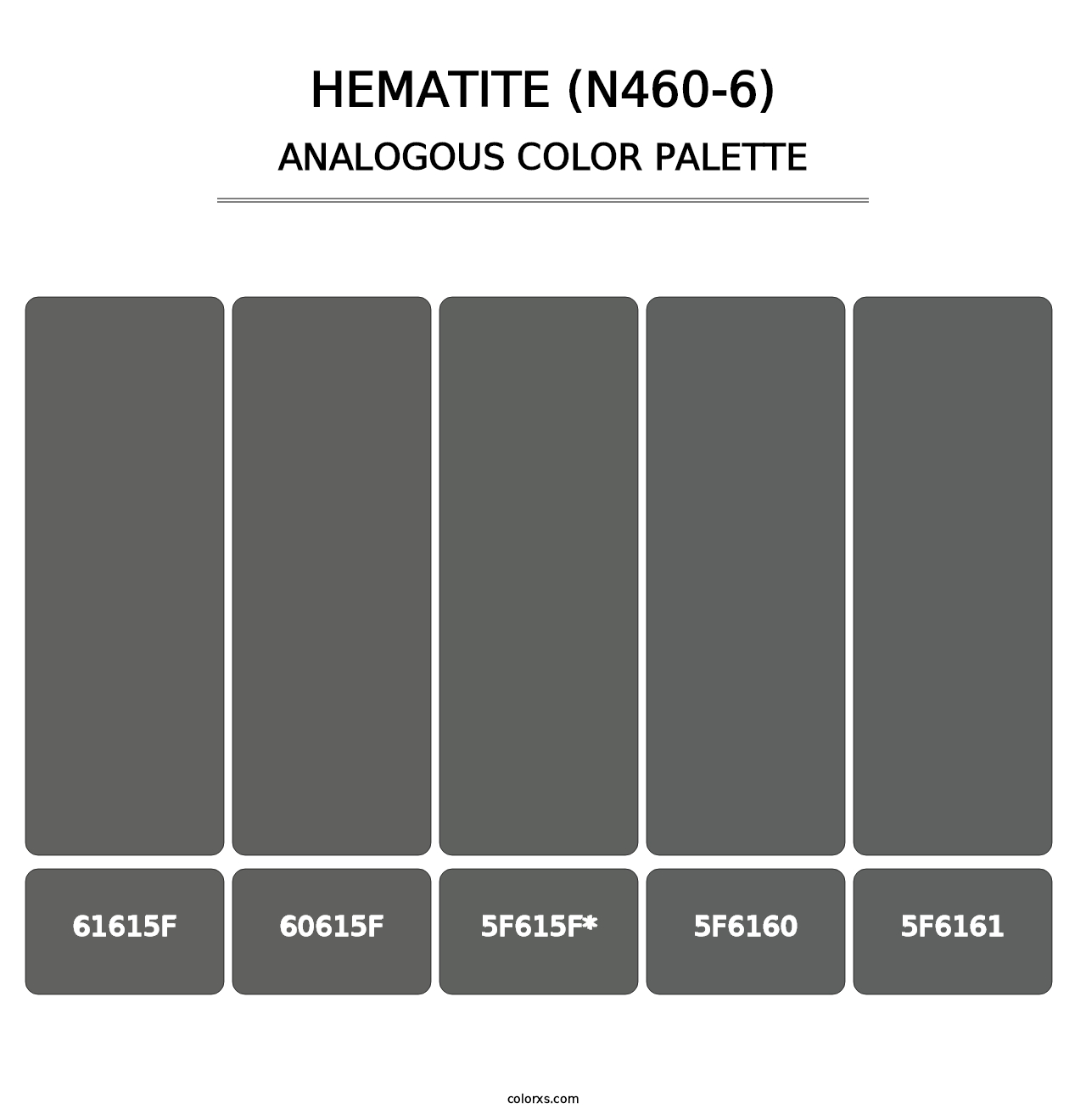 Hematite (N460-6) - Analogous Color Palette