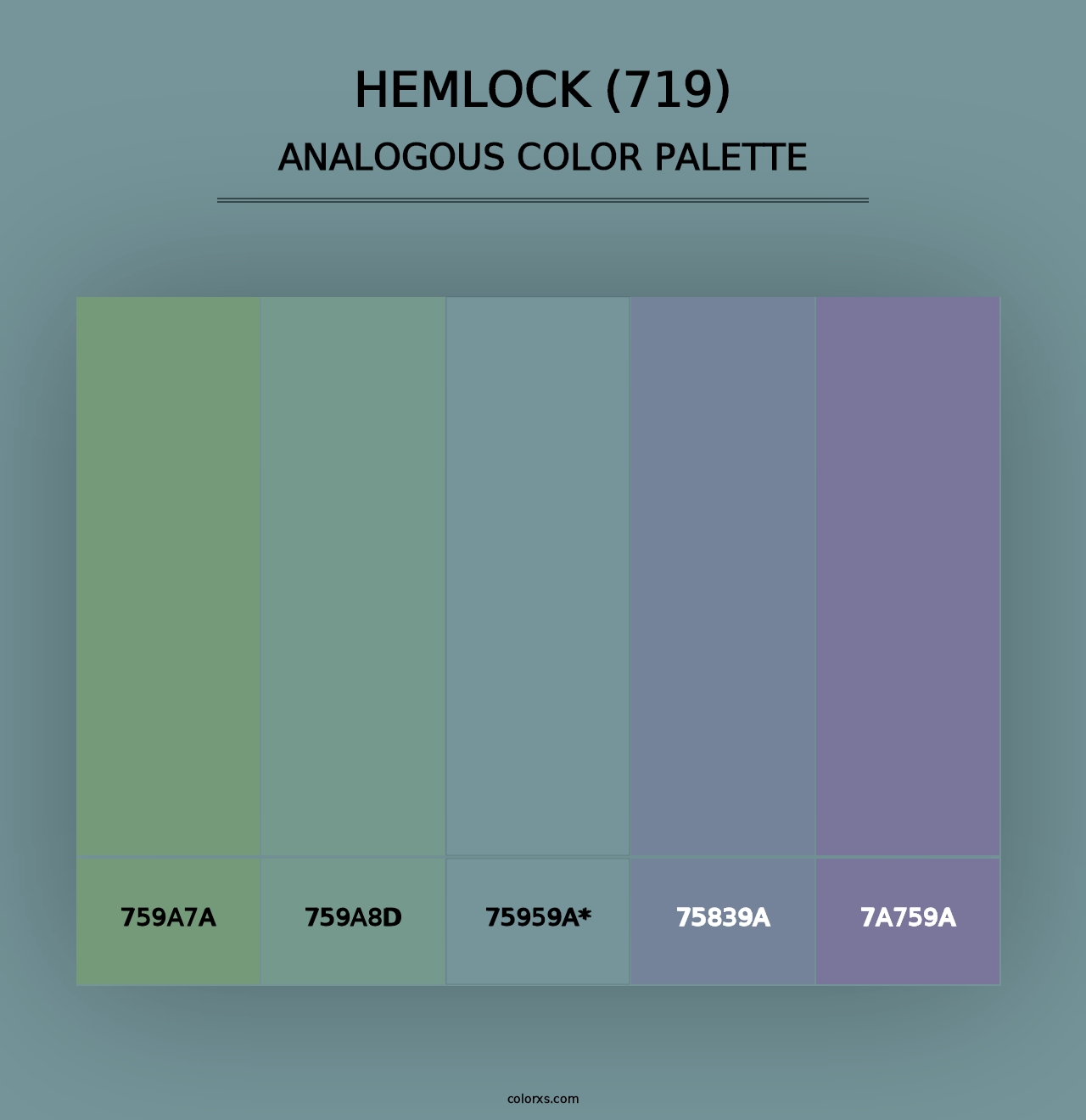 Hemlock (719) - Analogous Color Palette