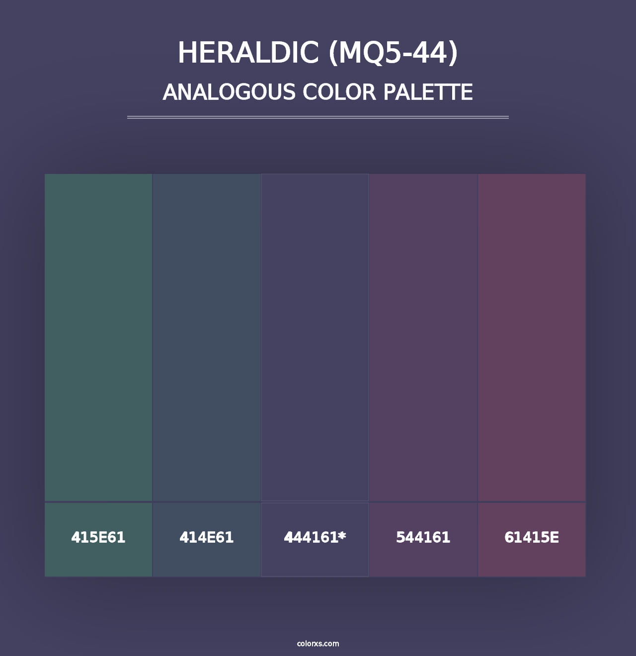 Heraldic (MQ5-44) - Analogous Color Palette