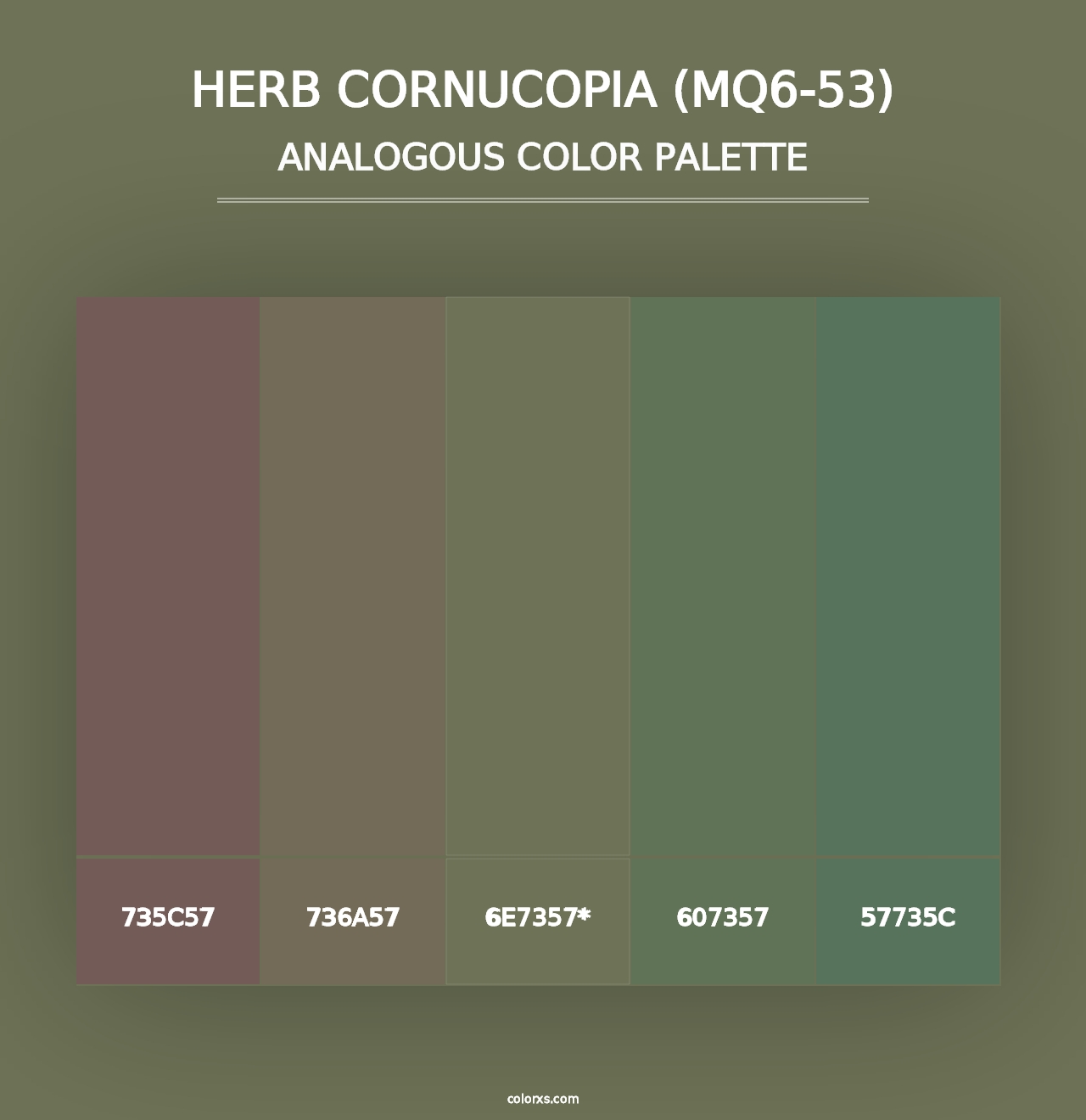 Herb Cornucopia (MQ6-53) - Analogous Color Palette